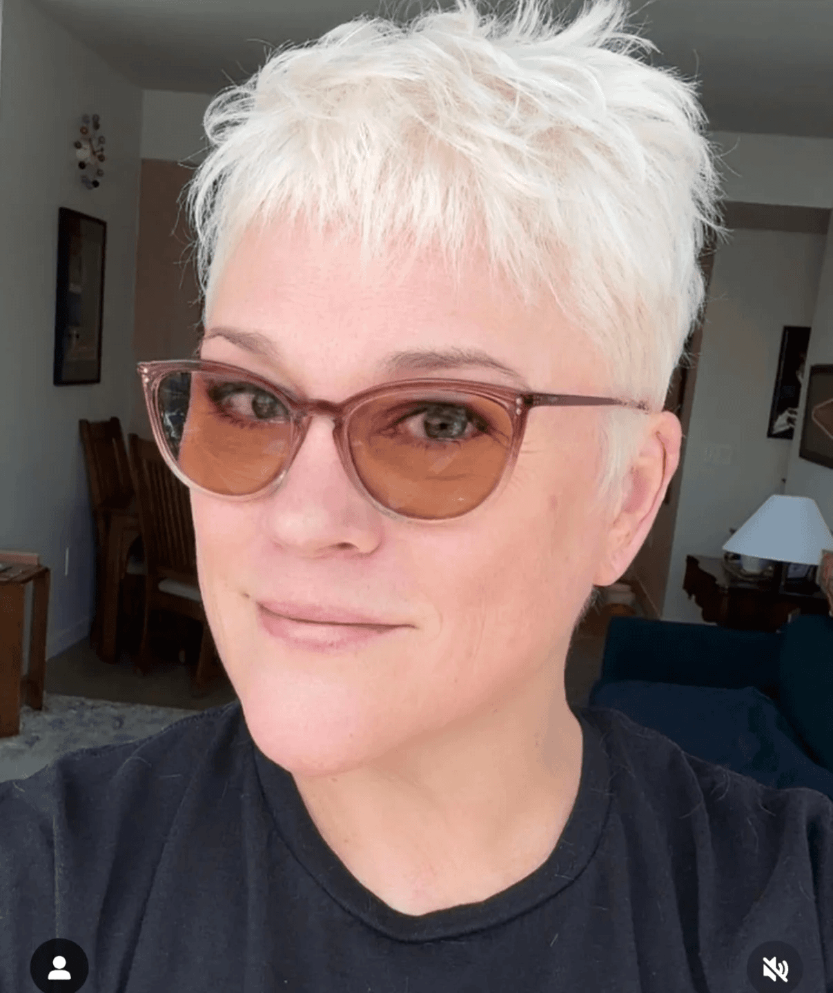Edgy Platinum Pixie Vibes