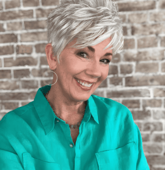 edgy silver pixie style