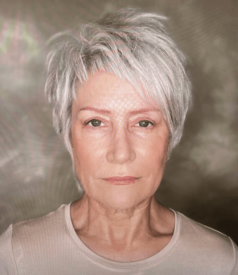 Edgy Silver Pixie Vibes