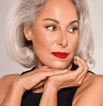 effortless gray hair elegance