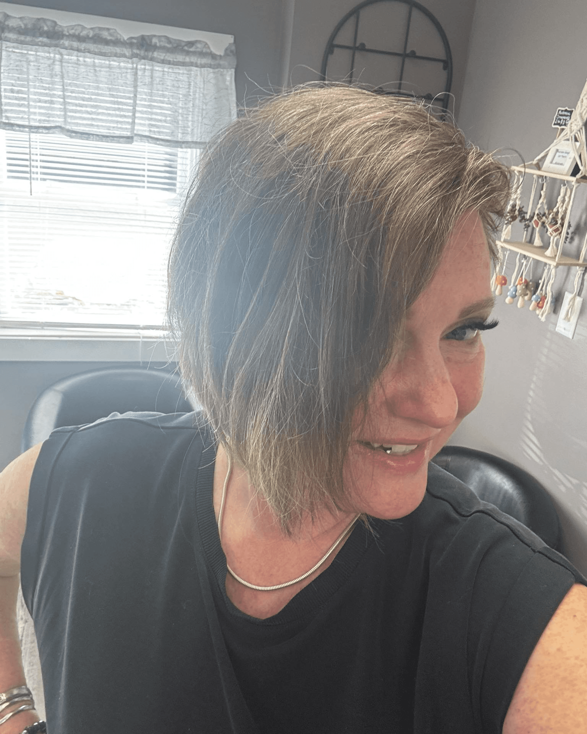 Gray Blended Modern Bob