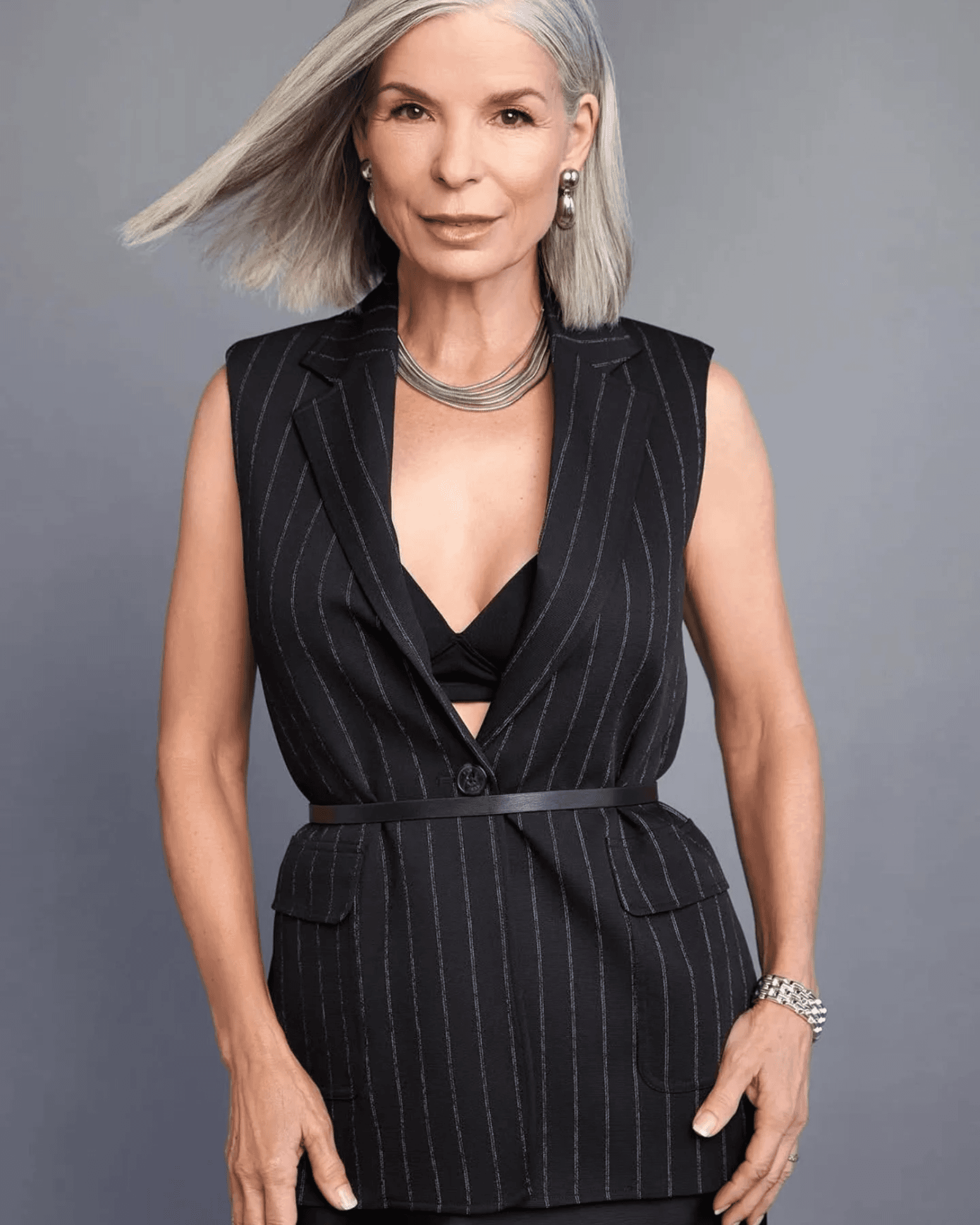 Silver Sleek Bob Style