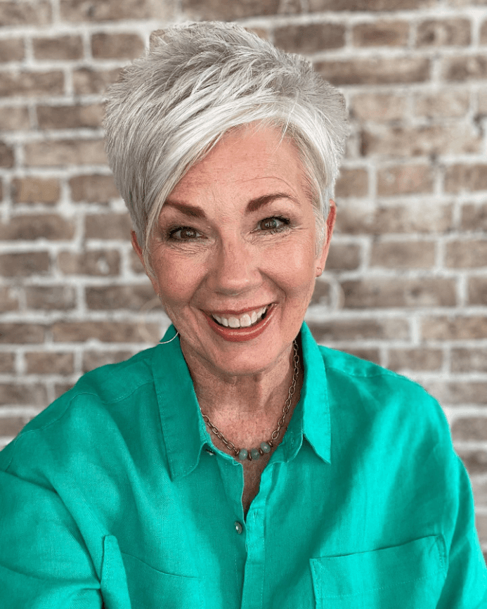 Silver Textured Pixie Vibes