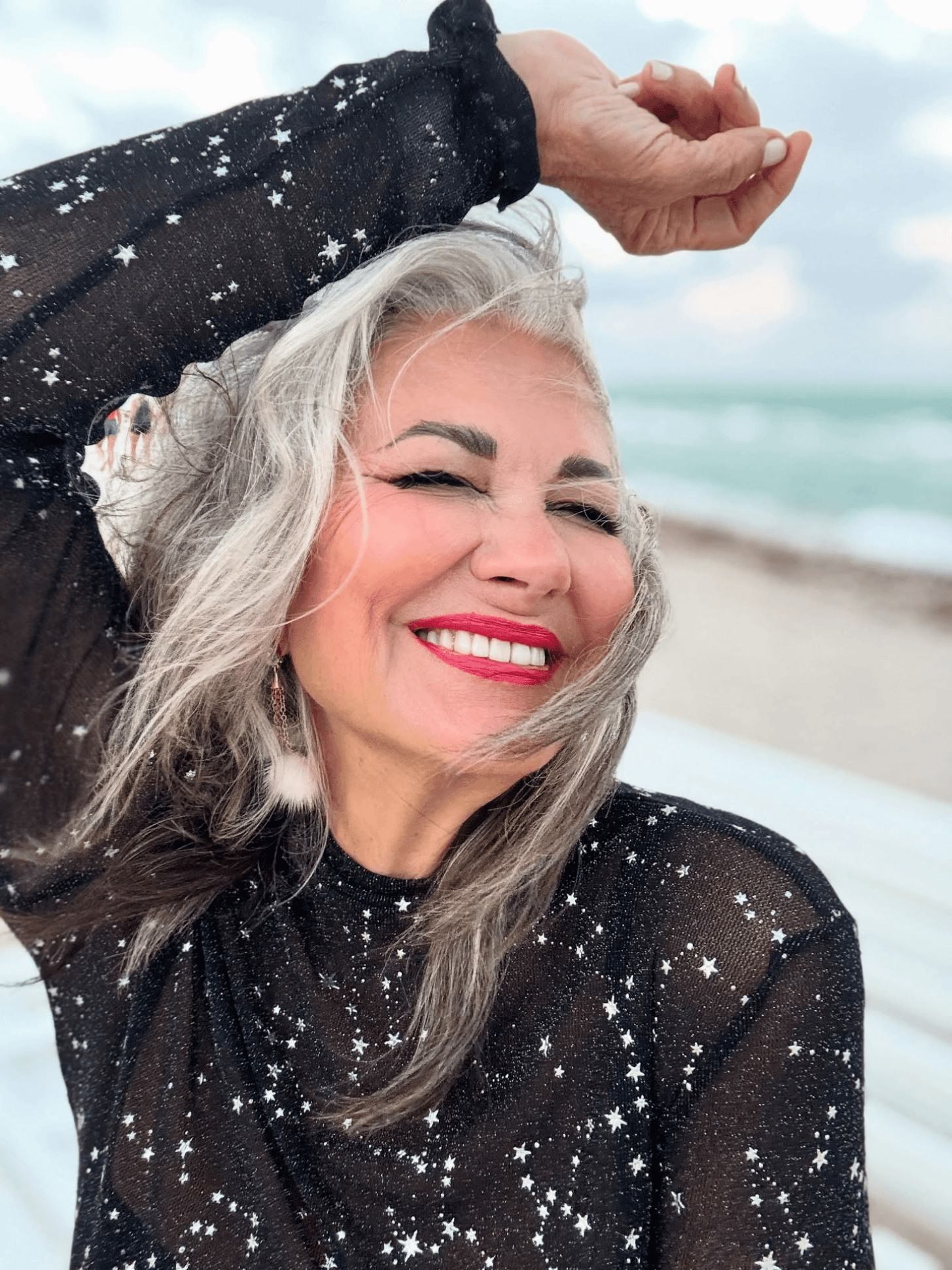 Timeless Tousled Grey Layers