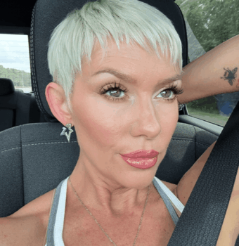 bold platinum pixie vibes