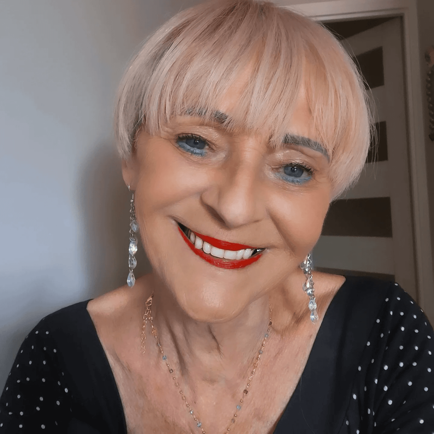Edgy Platinum Pixie Vibes