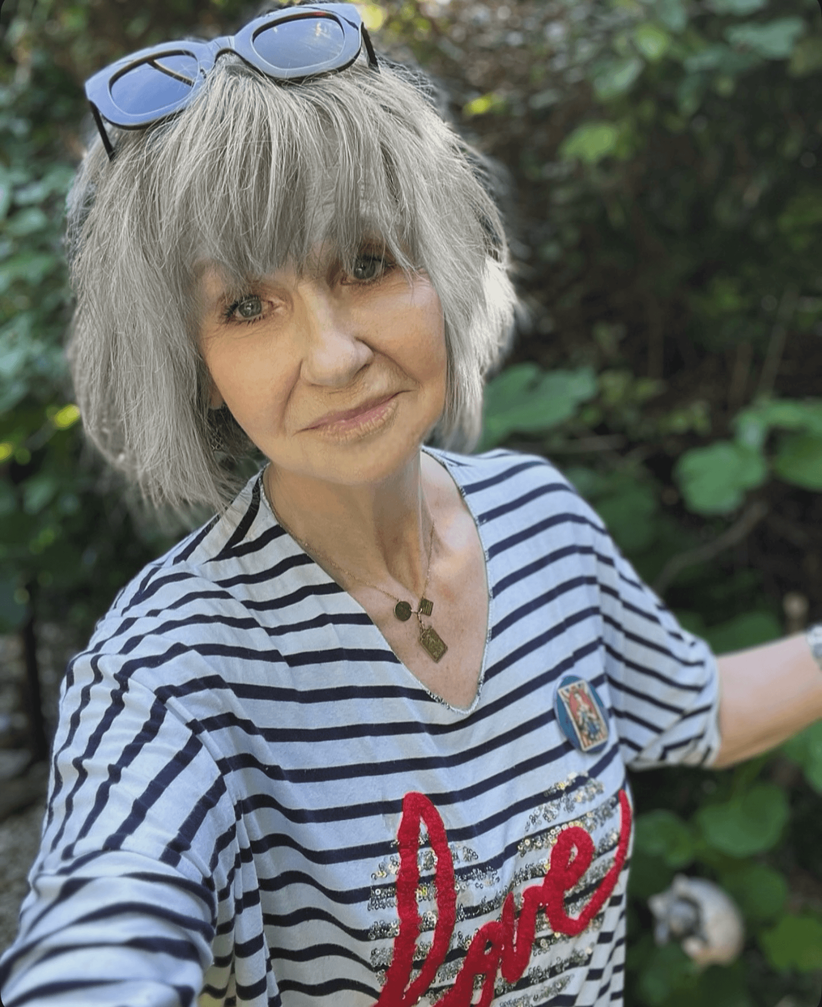 Effortless Layered Gray Bob
