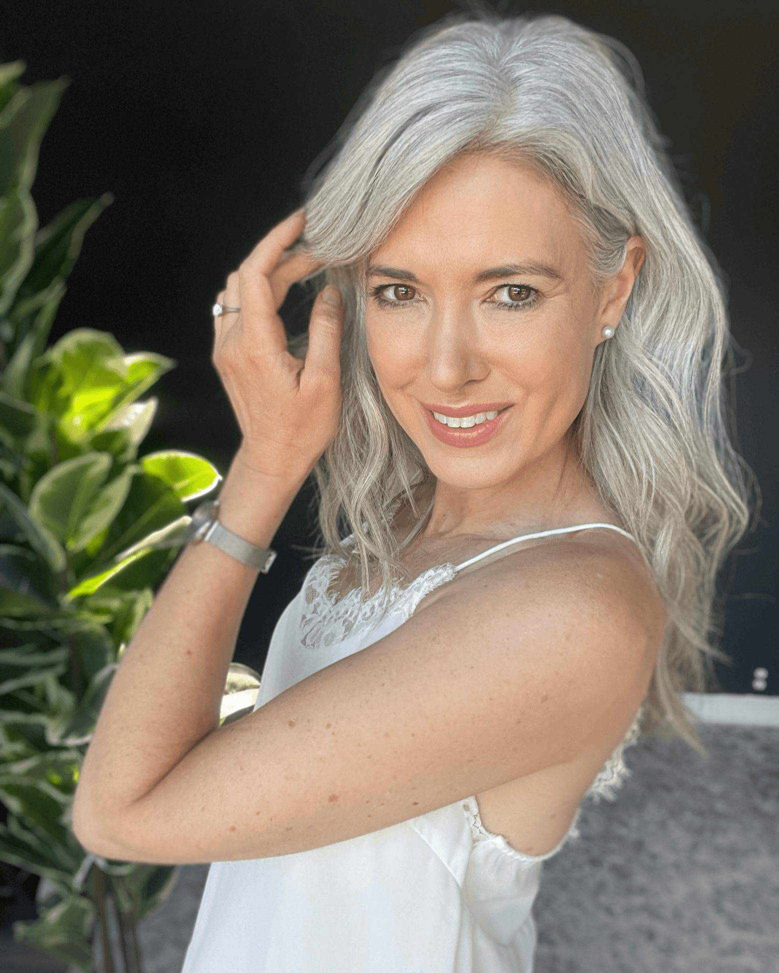 Effortless Silver Hair Beauty