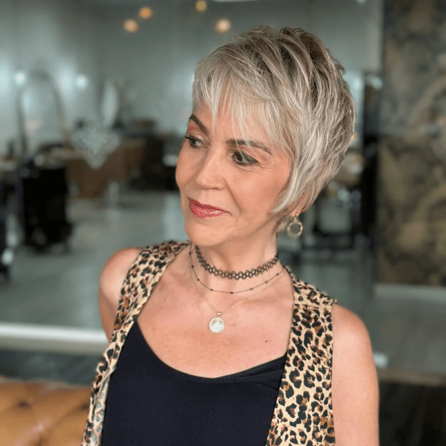 Effortlessly Chic Wavy Pixie