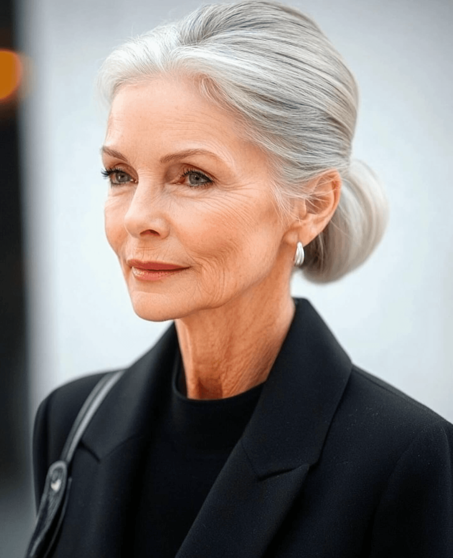 elegant low chignon hairstyle