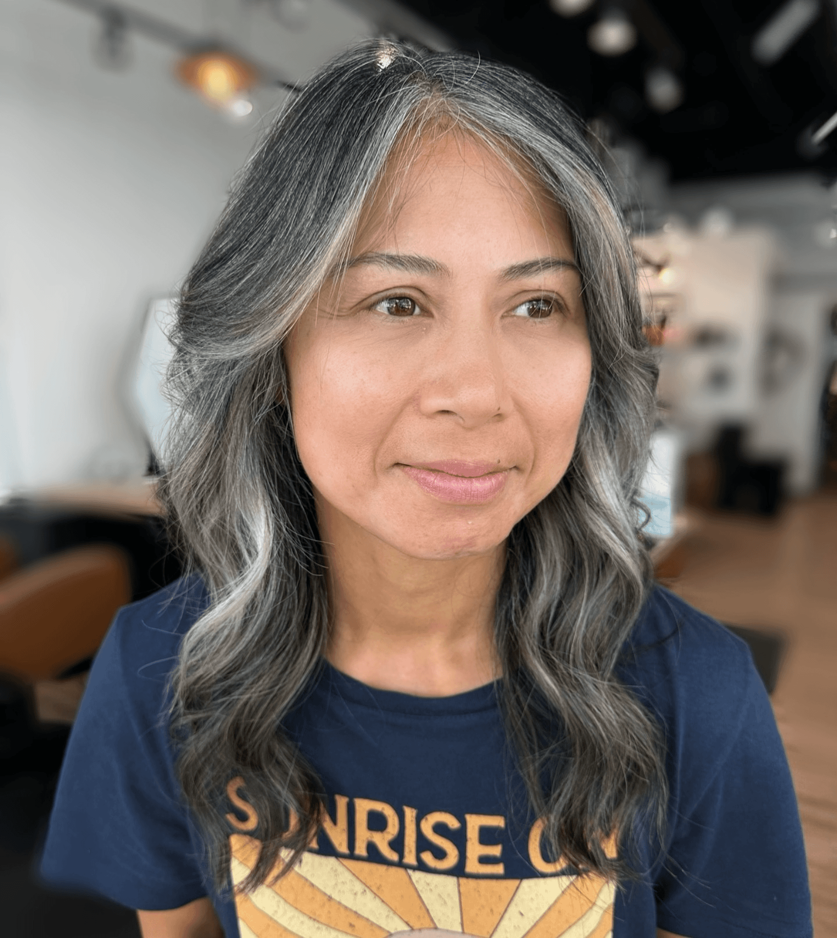 Silver Blended Sunlit Waves