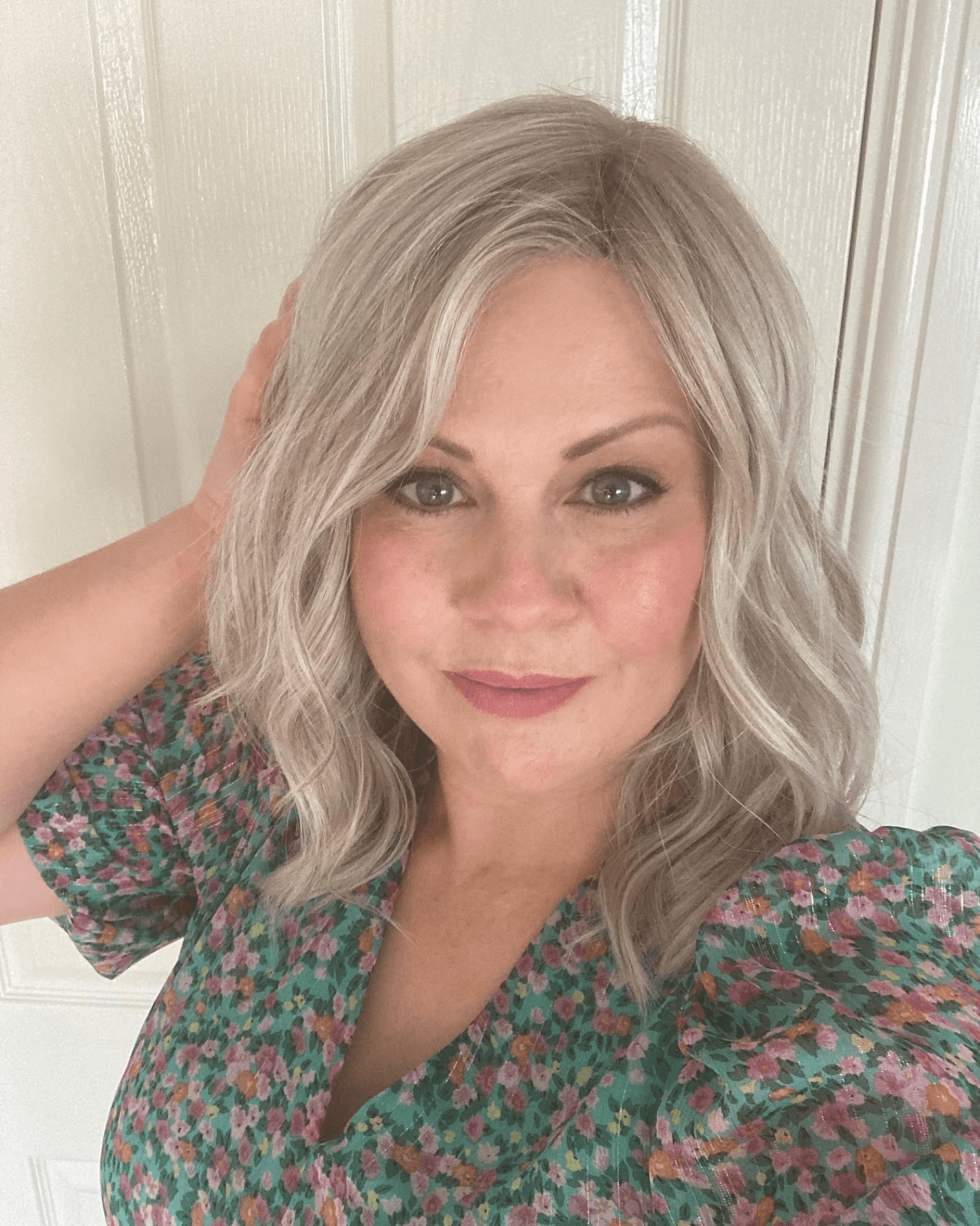 Effortless Grey Blonde Waves