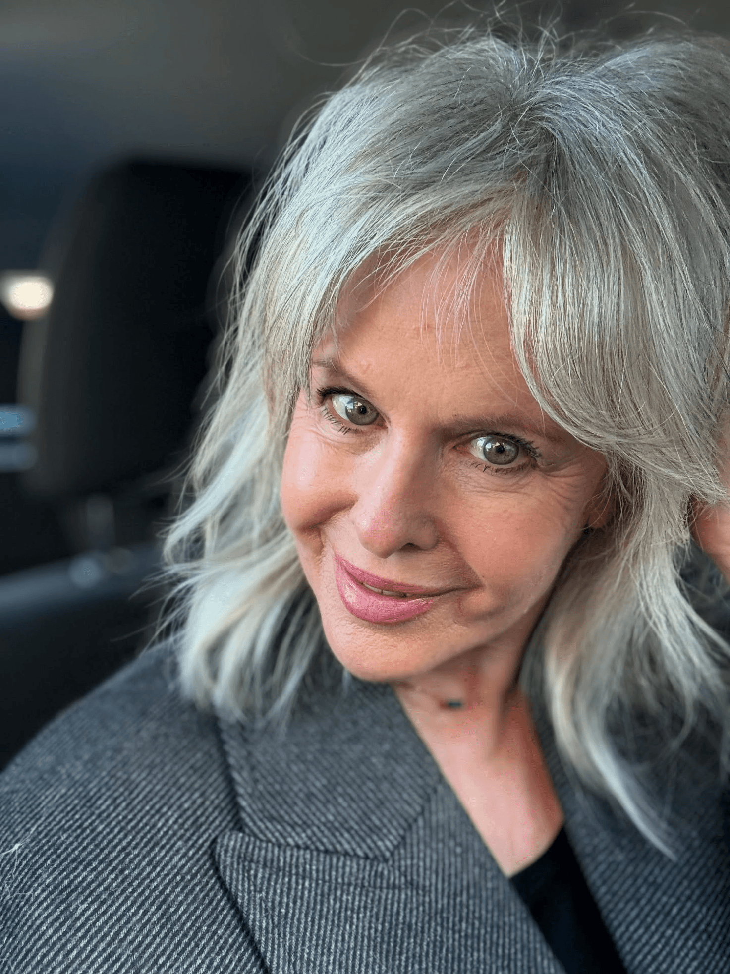 Effortlessly Chic Silvery Layers