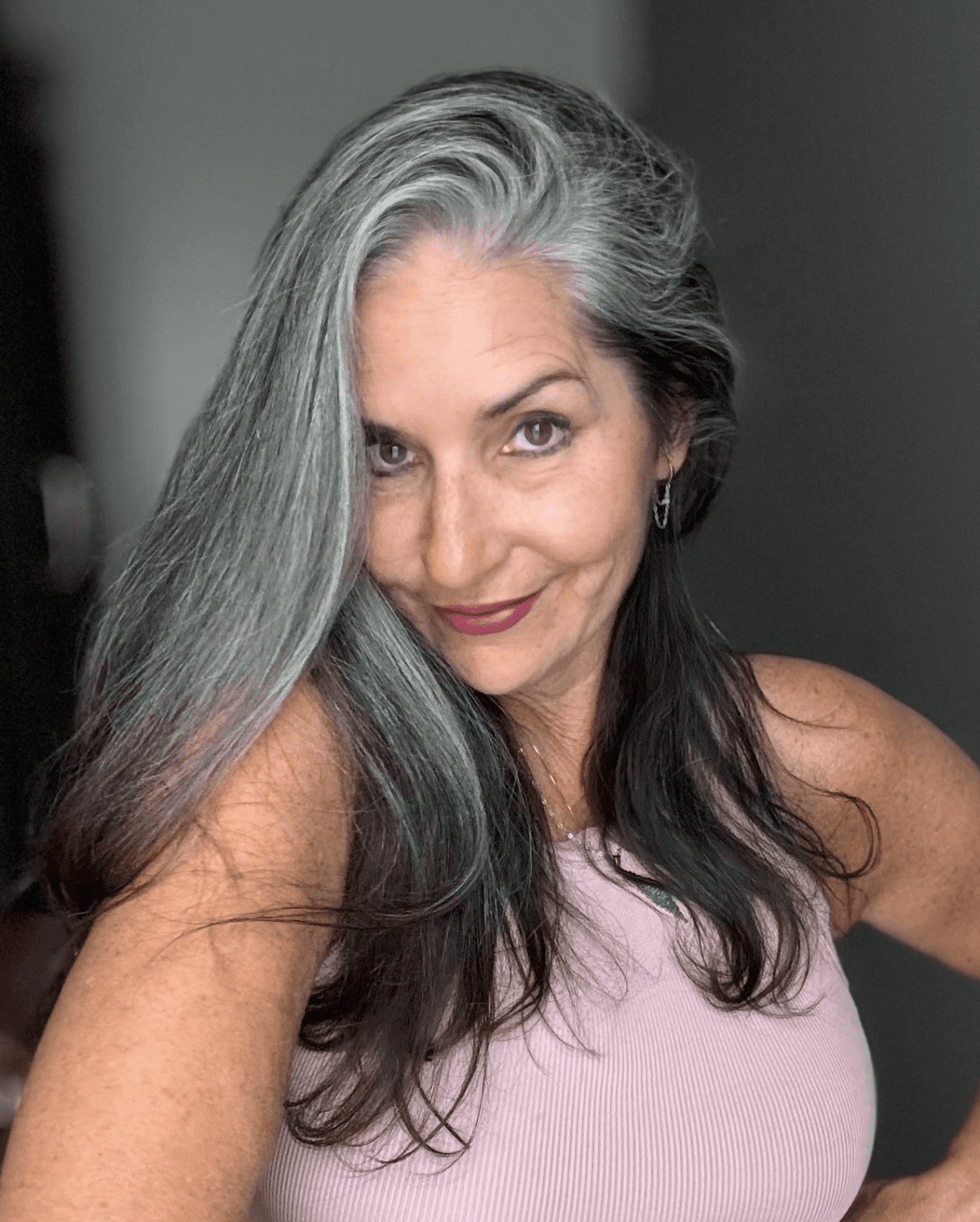 Embracing Natural Gray Elegance