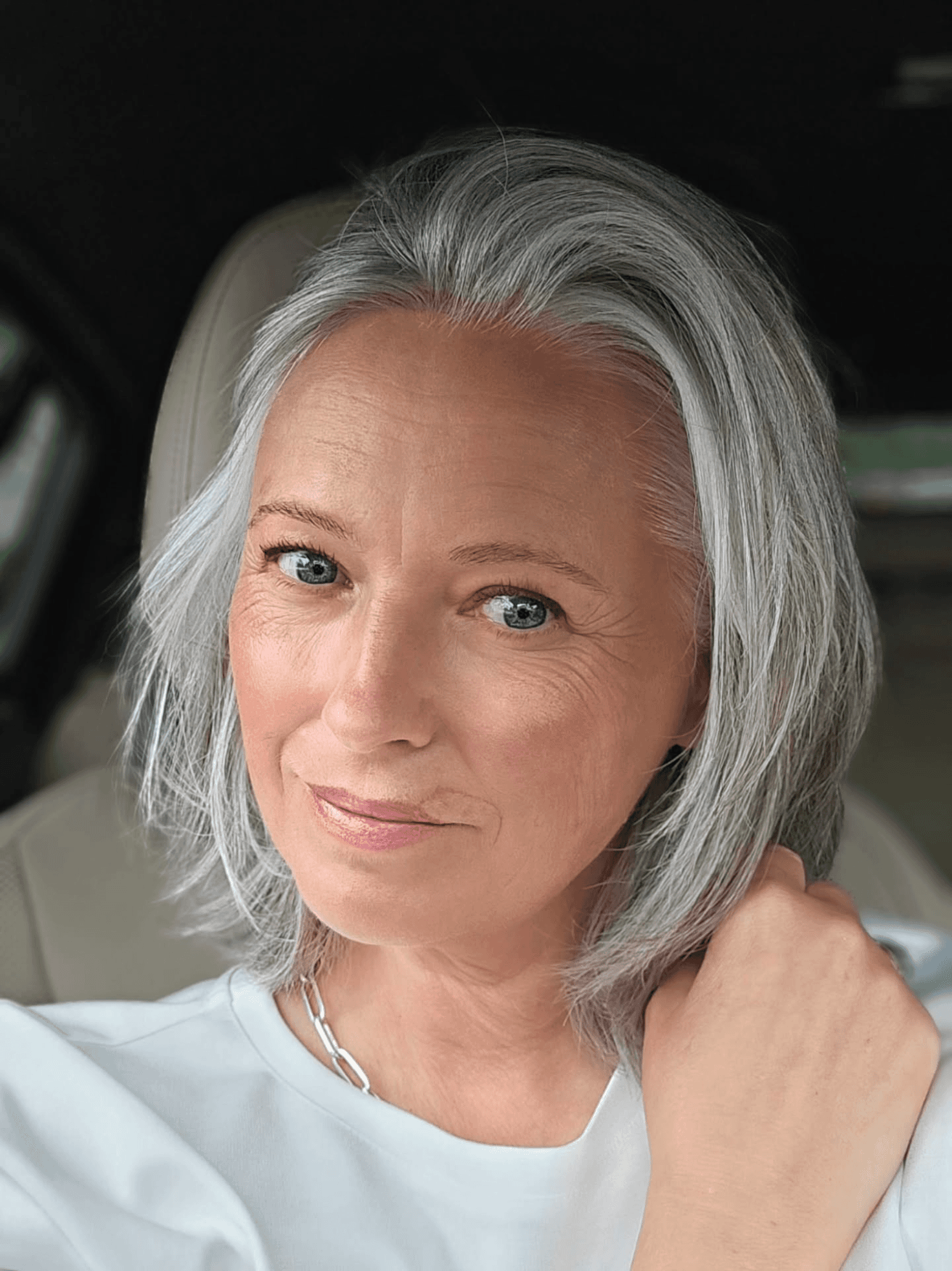 Silver Elegance Embracing Grace