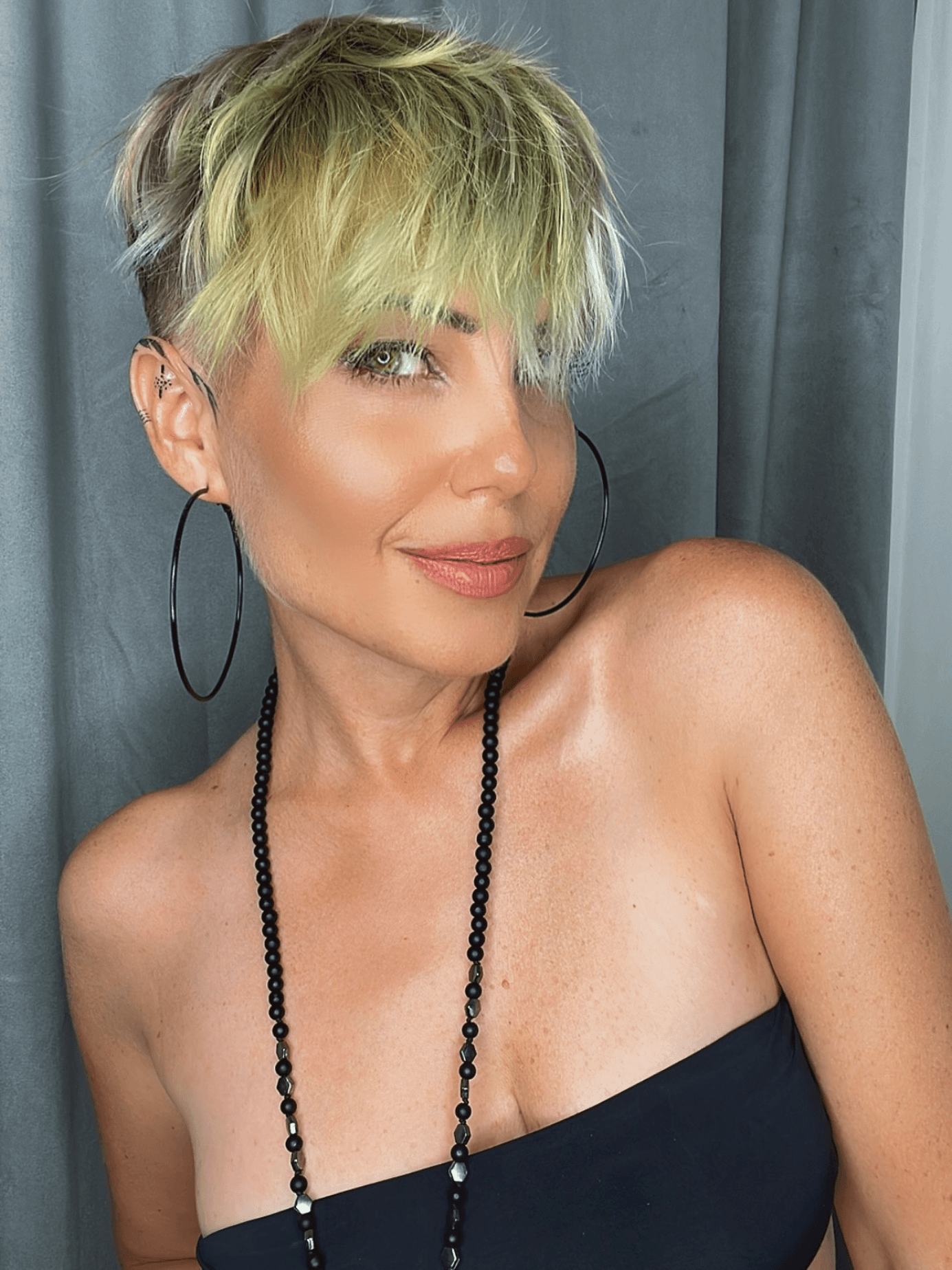 Edgy Green Pixie Vibes
