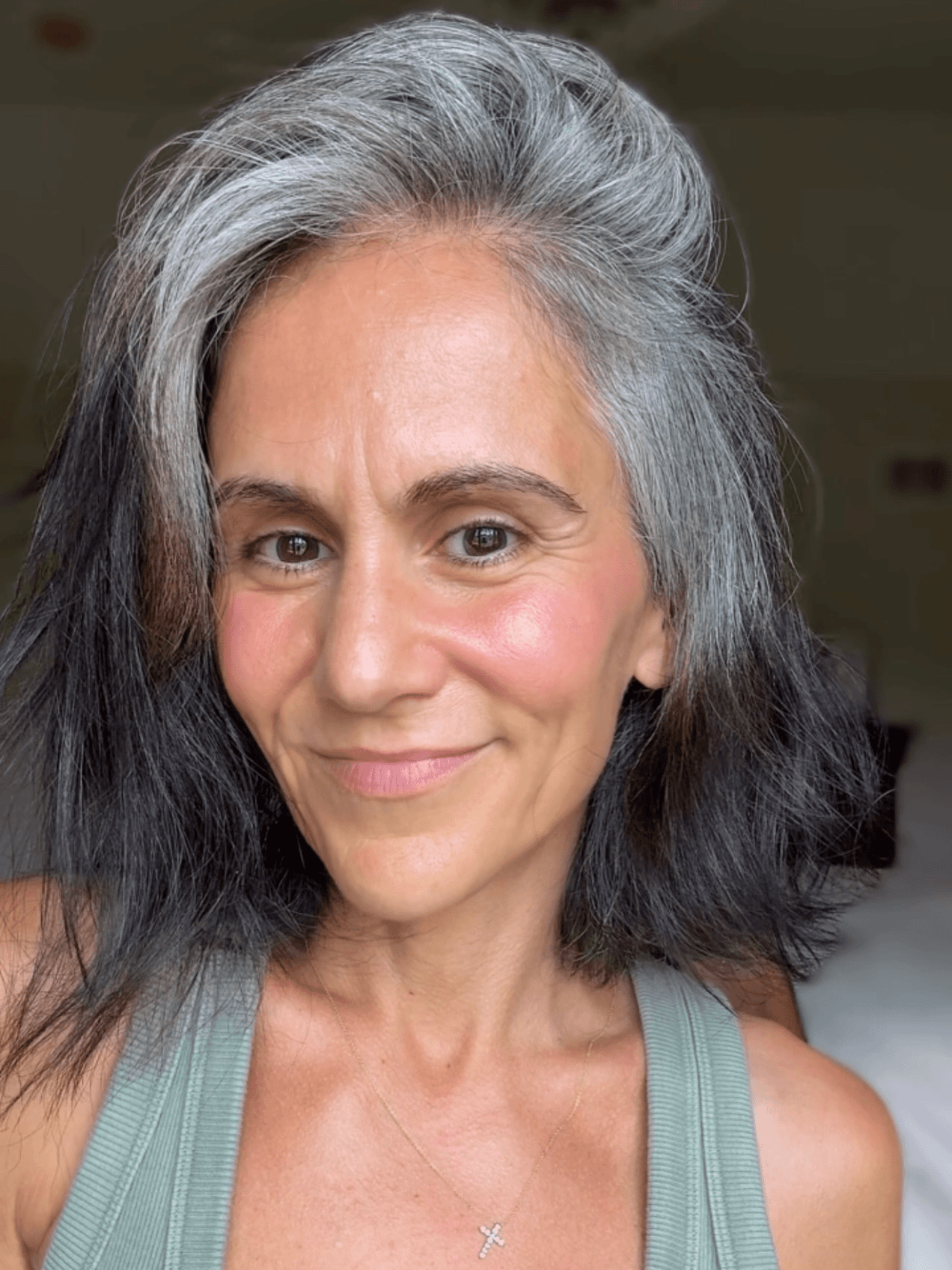 Effortless Grey Tousled Style