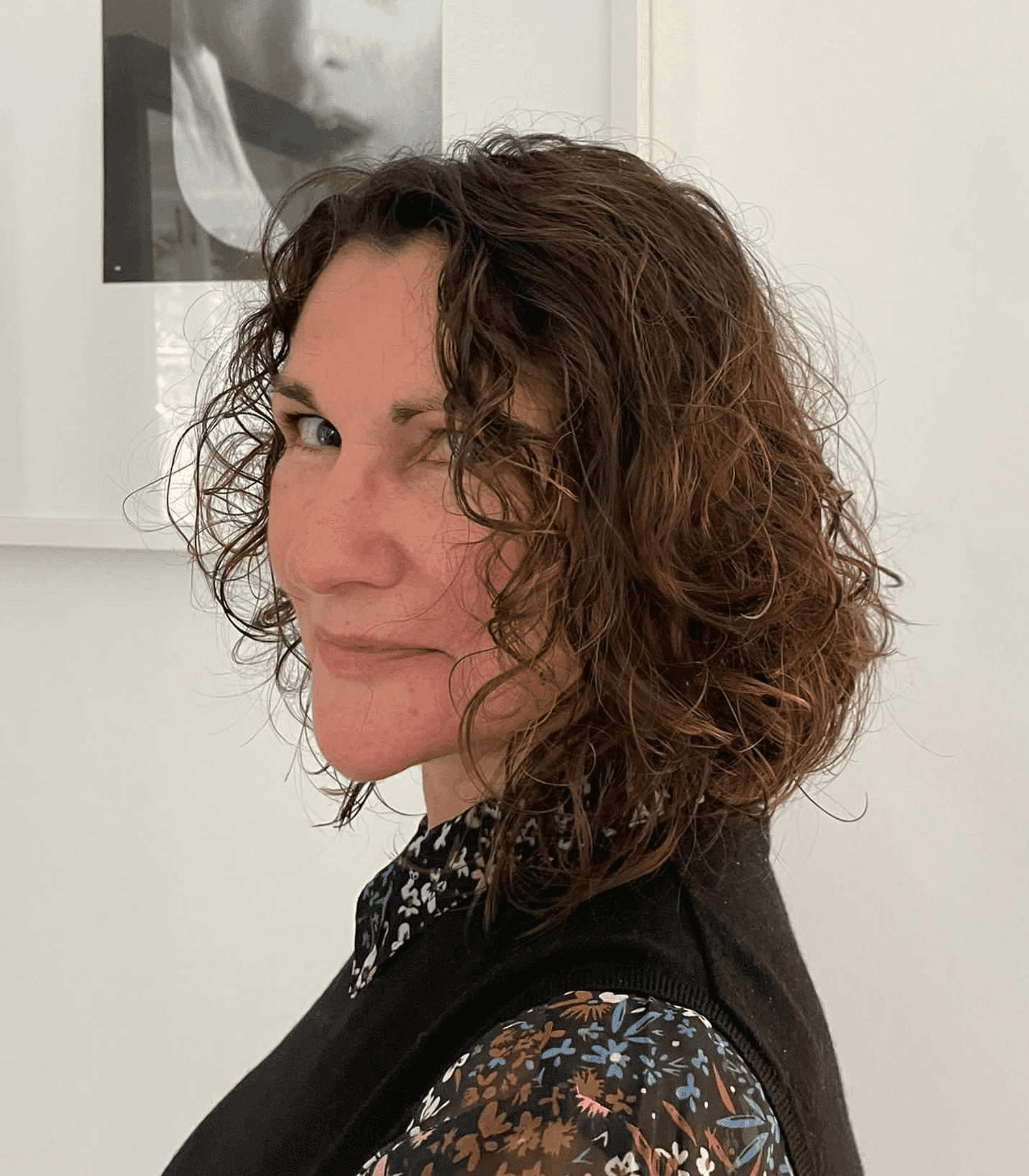 effortless textured curly bob