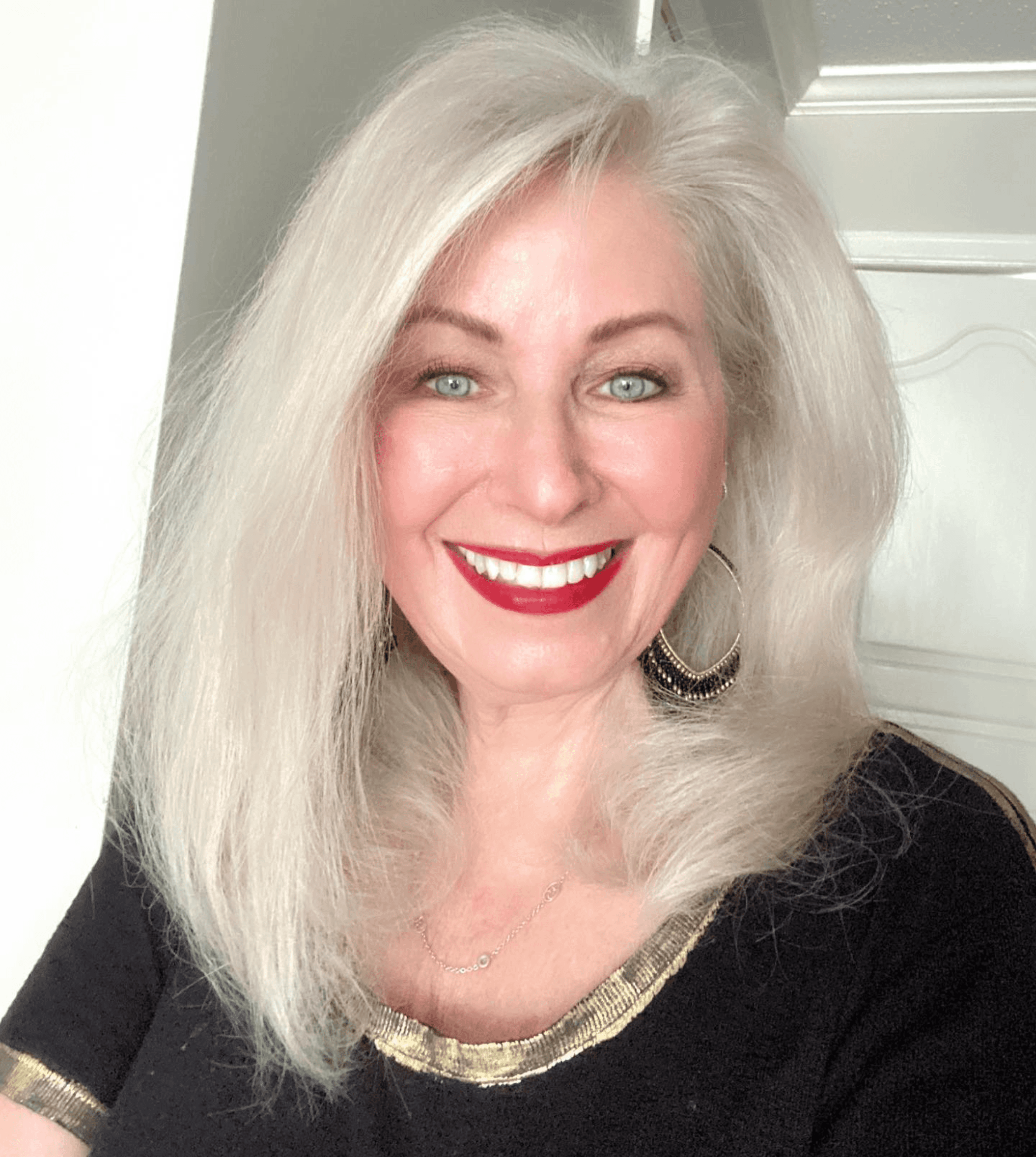 Graceful Gray Hair Elegance