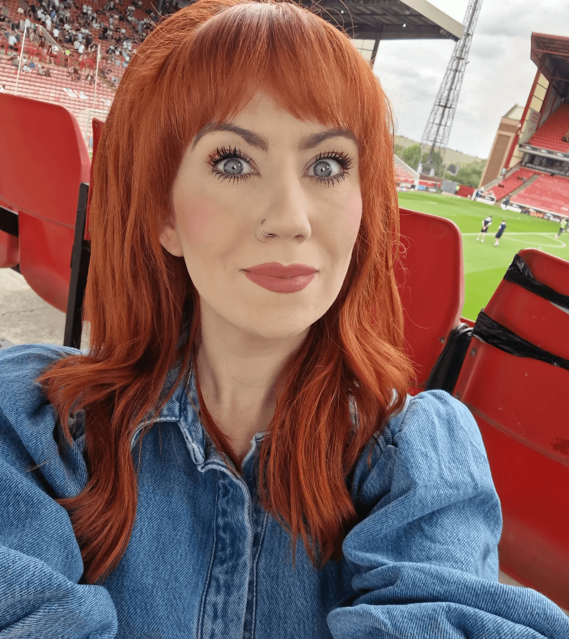 radiant copper hair glow