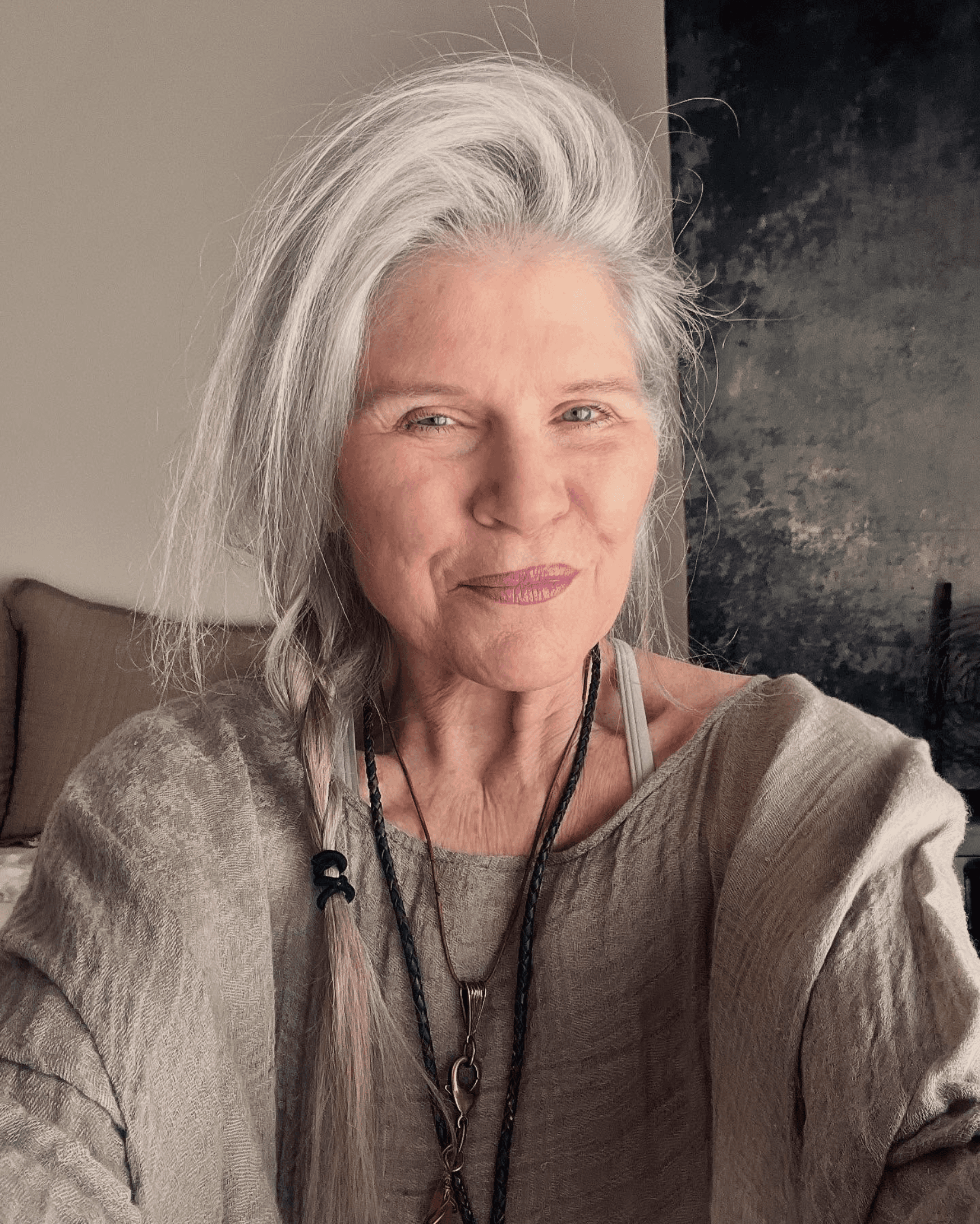 Silvery Gray Braid Vibes