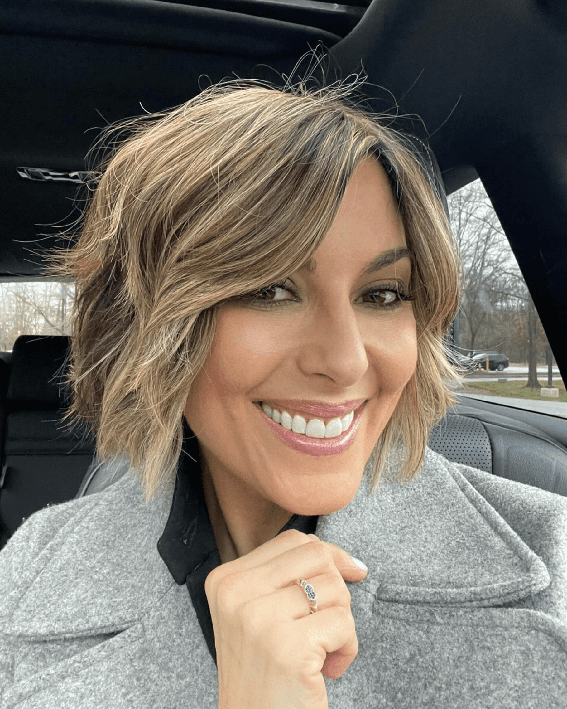 Textured Bob with Highlights