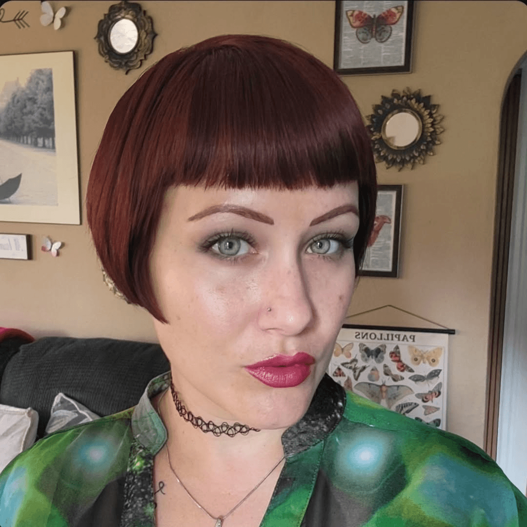Bold Auburn Bob Style