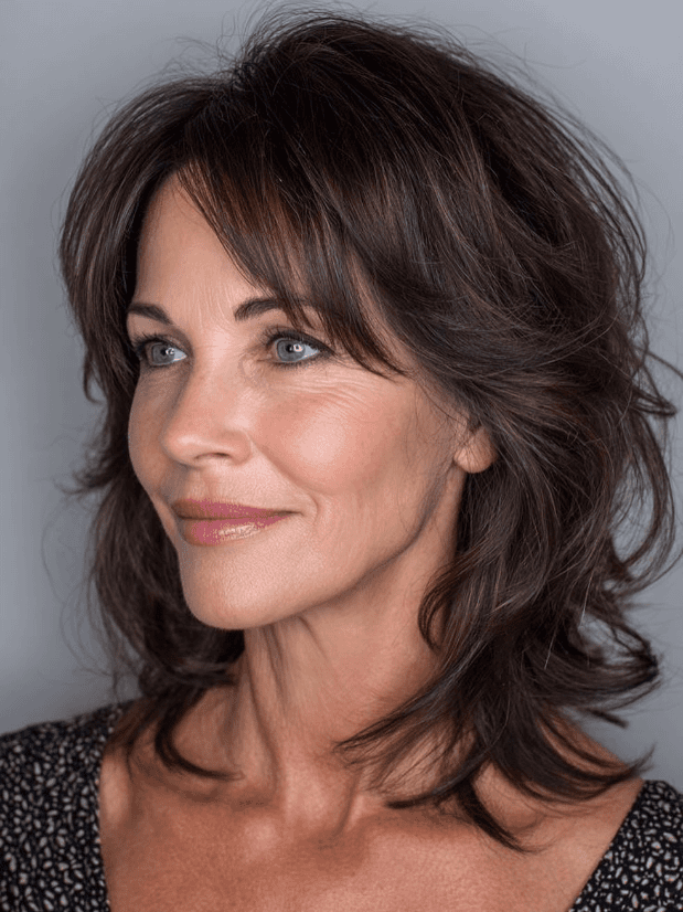 Textured Layers with Bangs