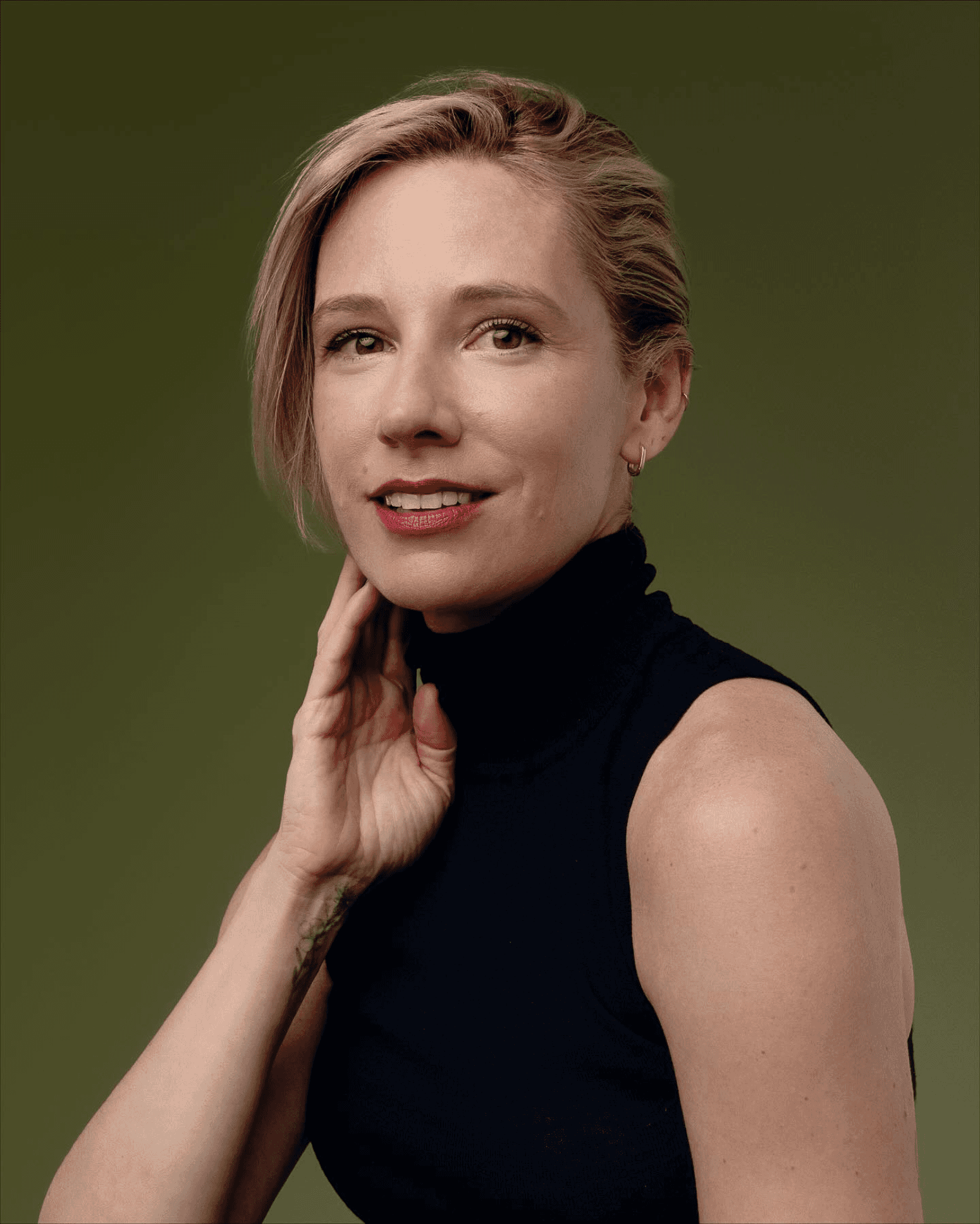 Effortless Side Swept Elegance
