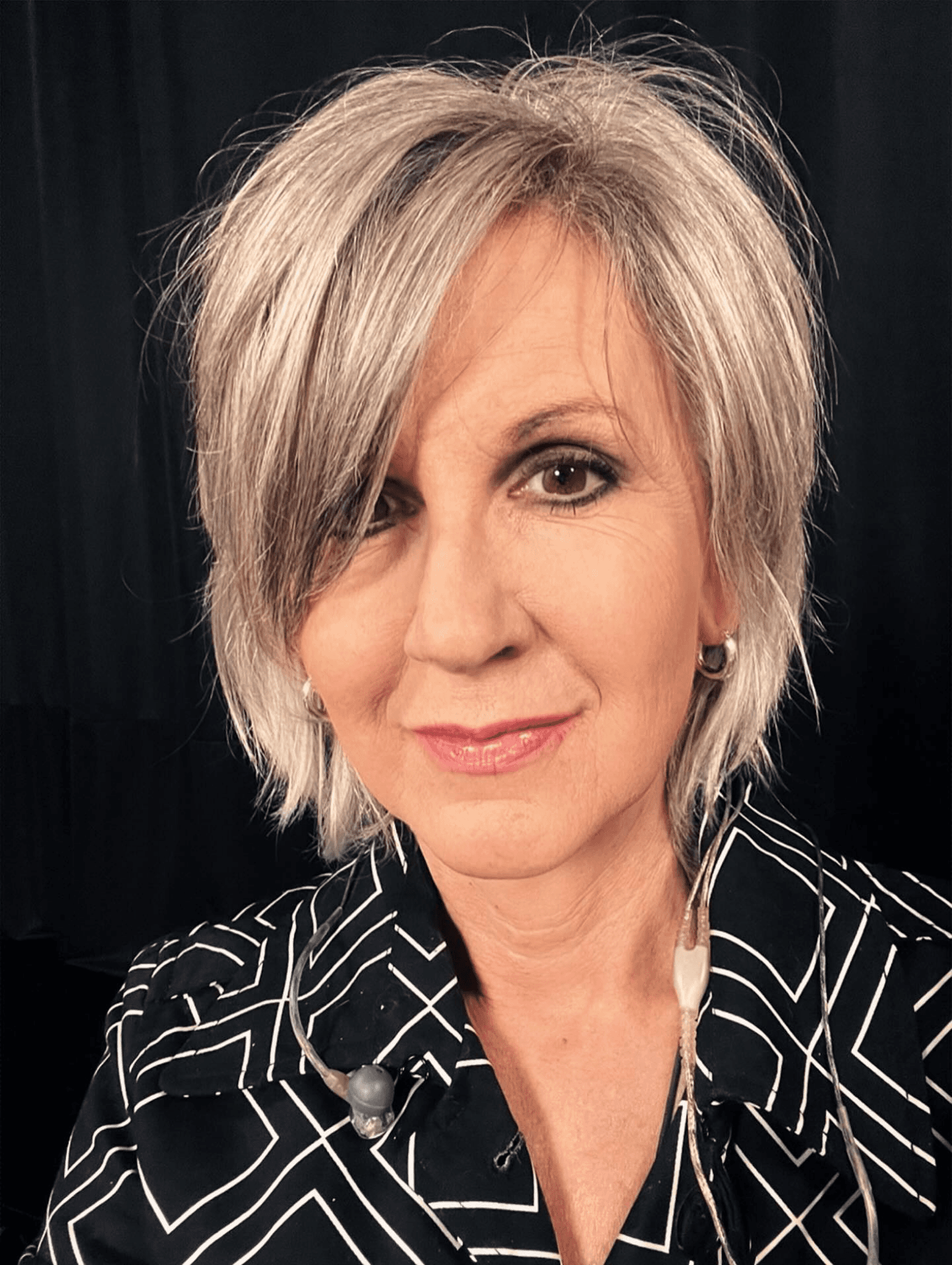 Soft Layered Gray Bob