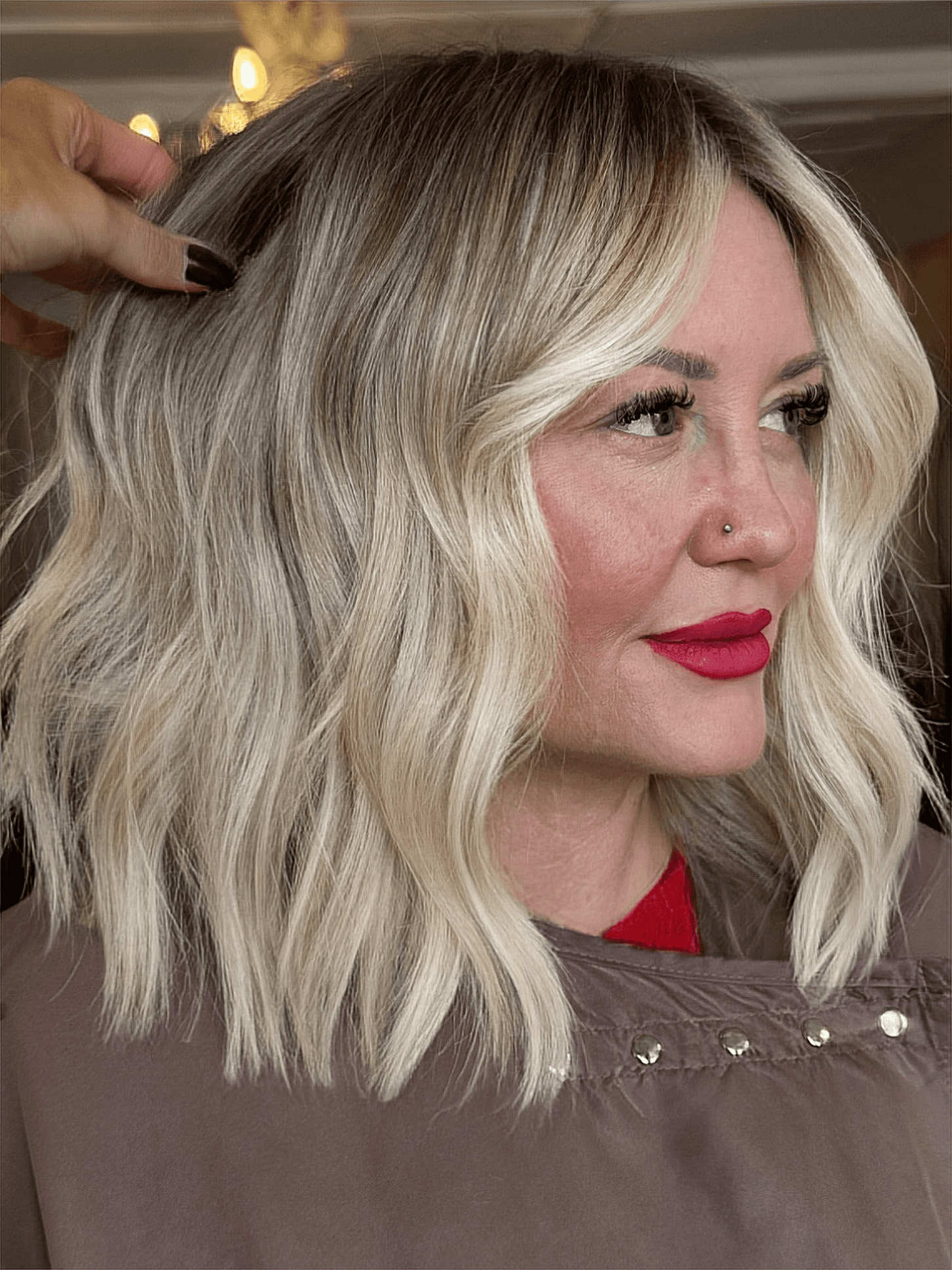 Textured Beachy Blonde Lob