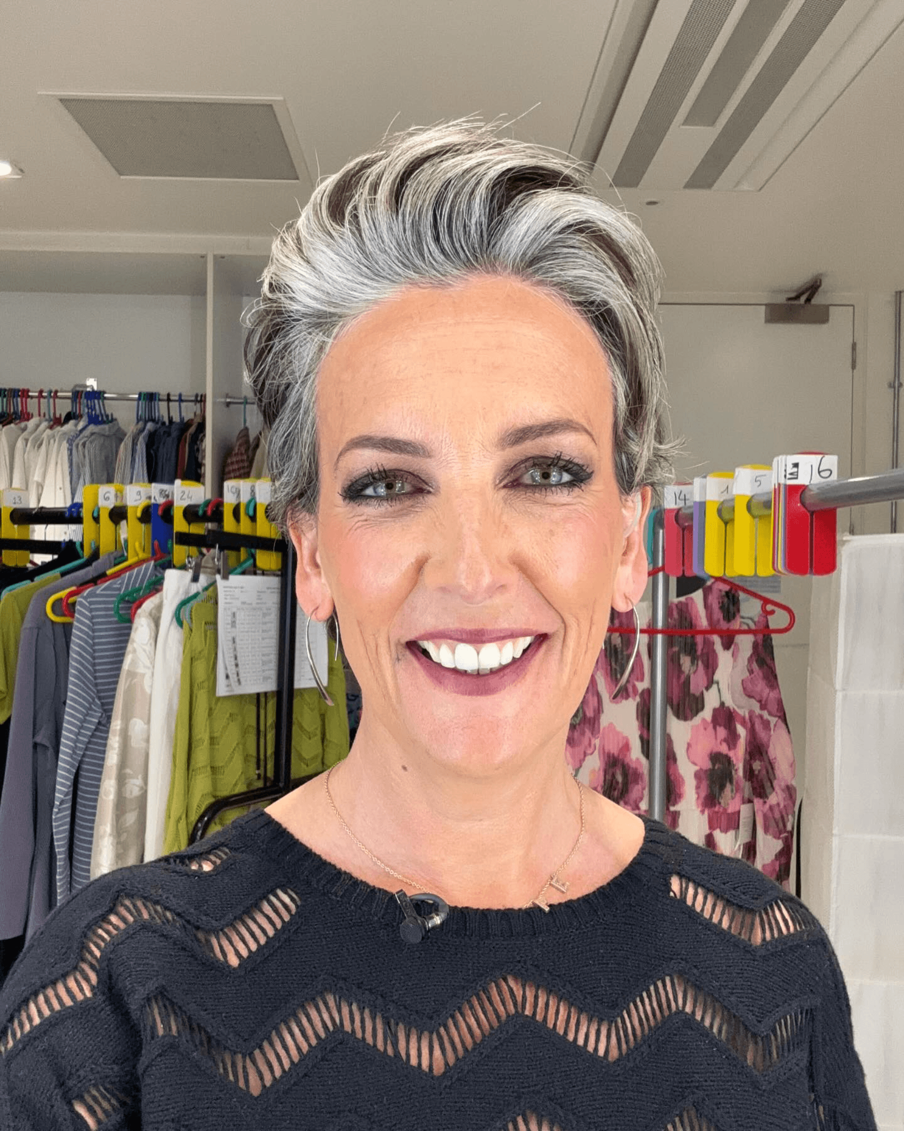 Glamorous Silver Pompadour