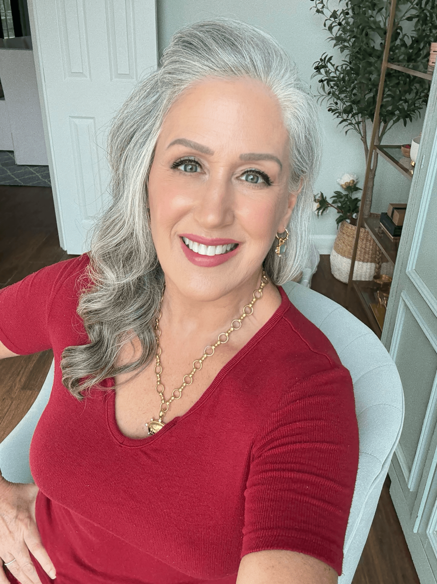 Side Swept Silver Waves