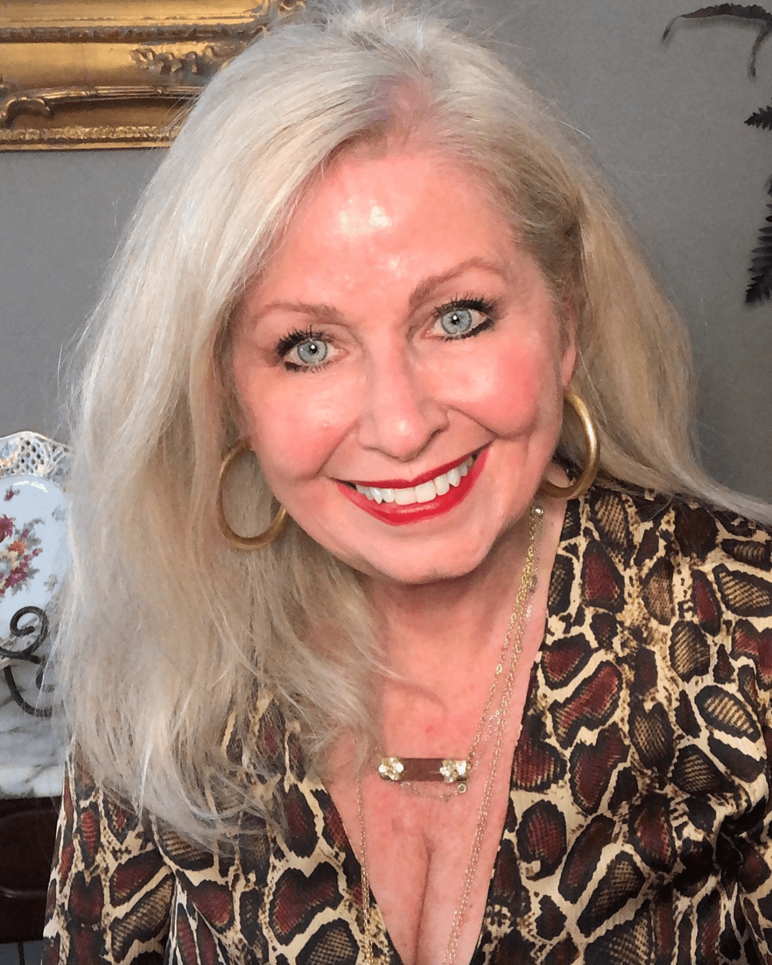 Silvery Blonde Holiday Glam