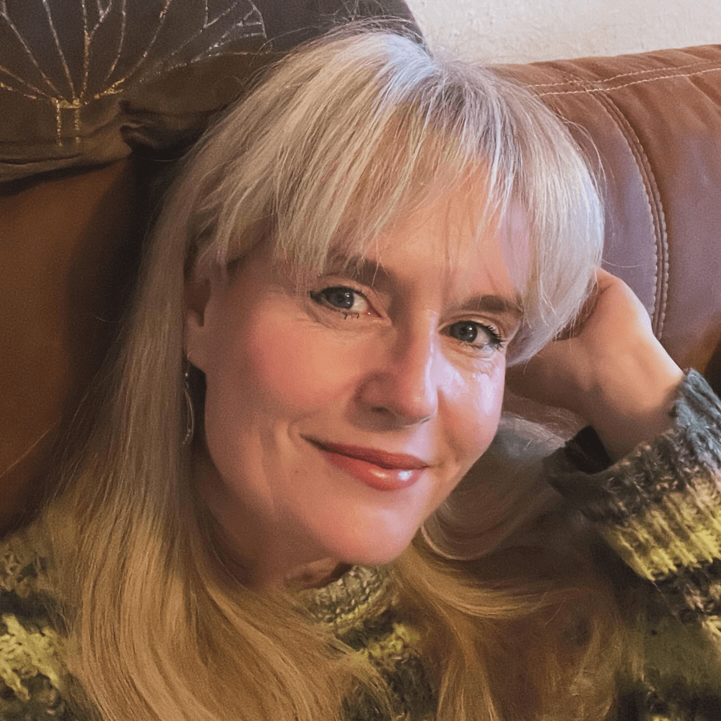 Soft Blonde Bangs Elegance