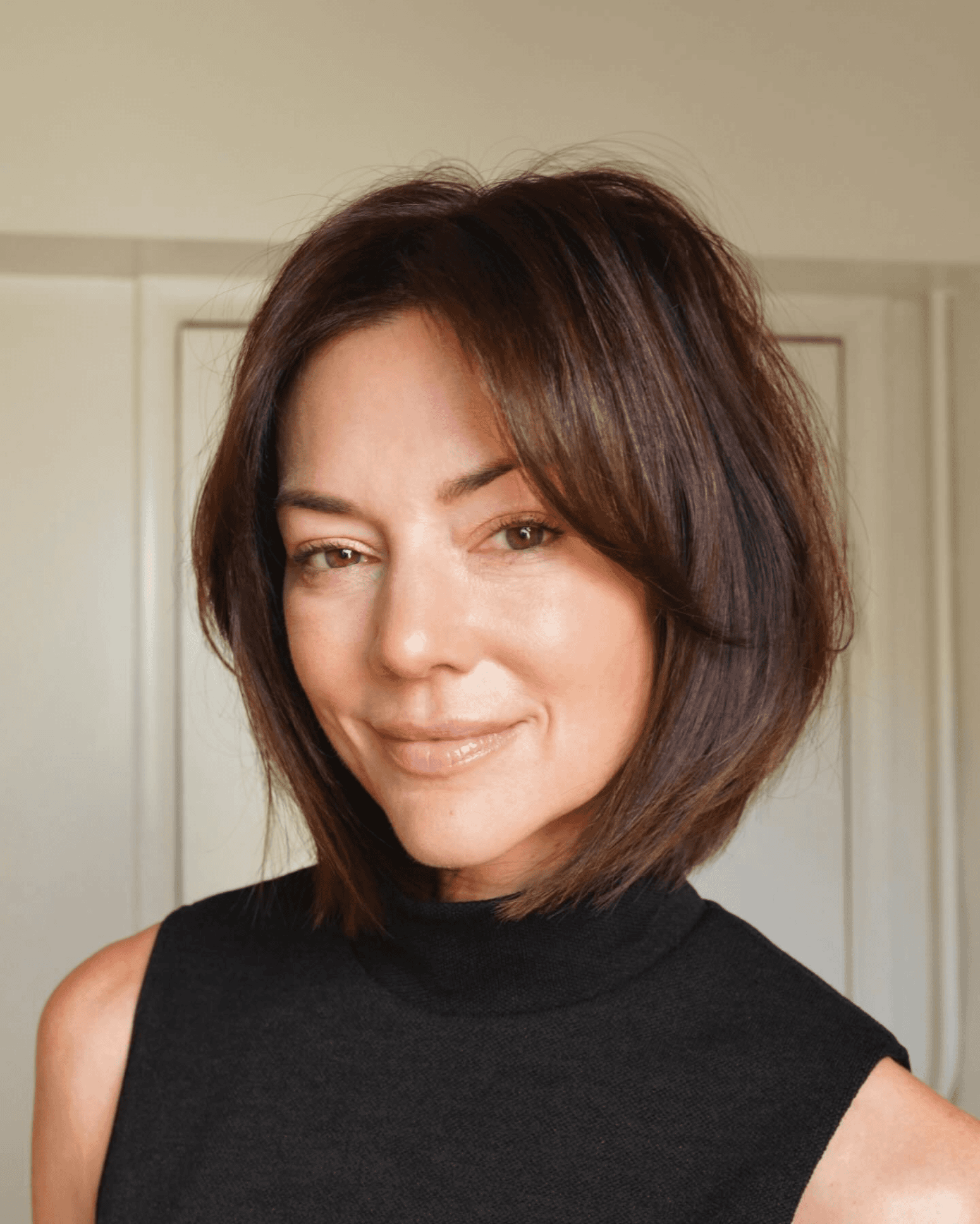 soft layered chin bob