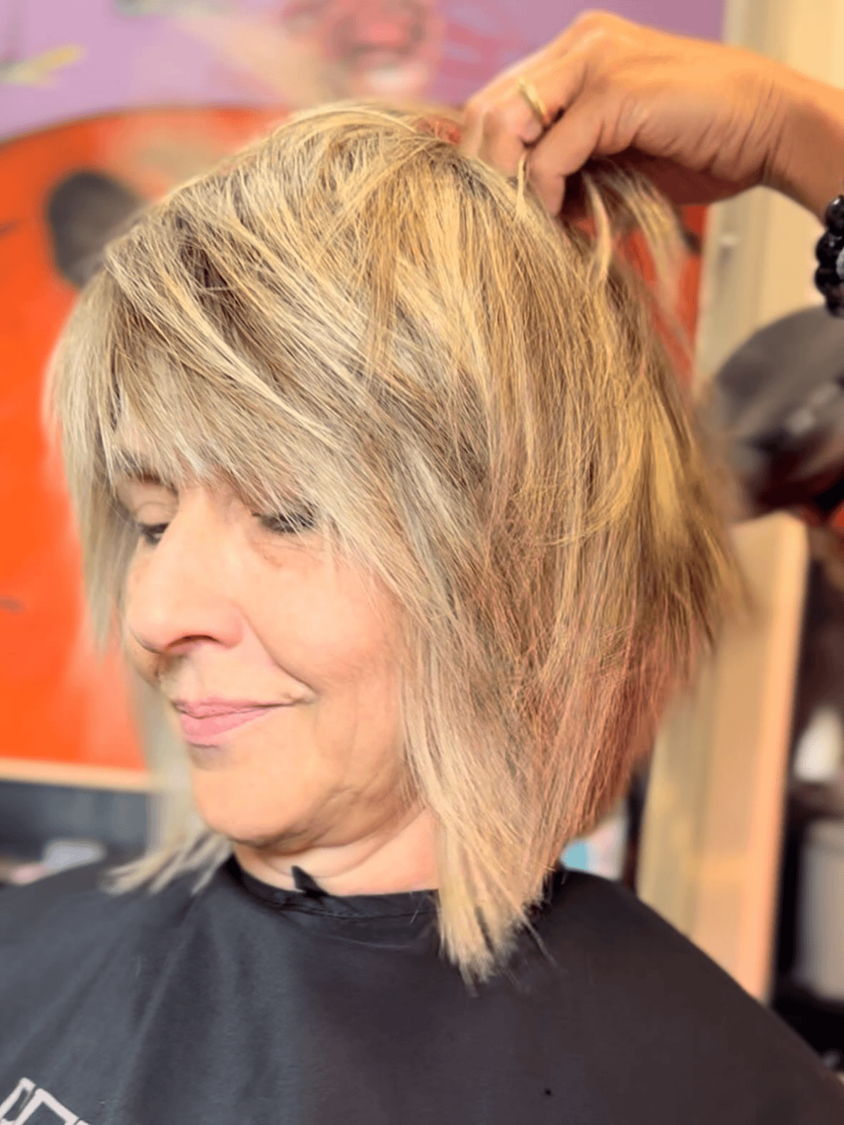 Textured Voluminous Layered Bob Textured Voluminous Layered Bob