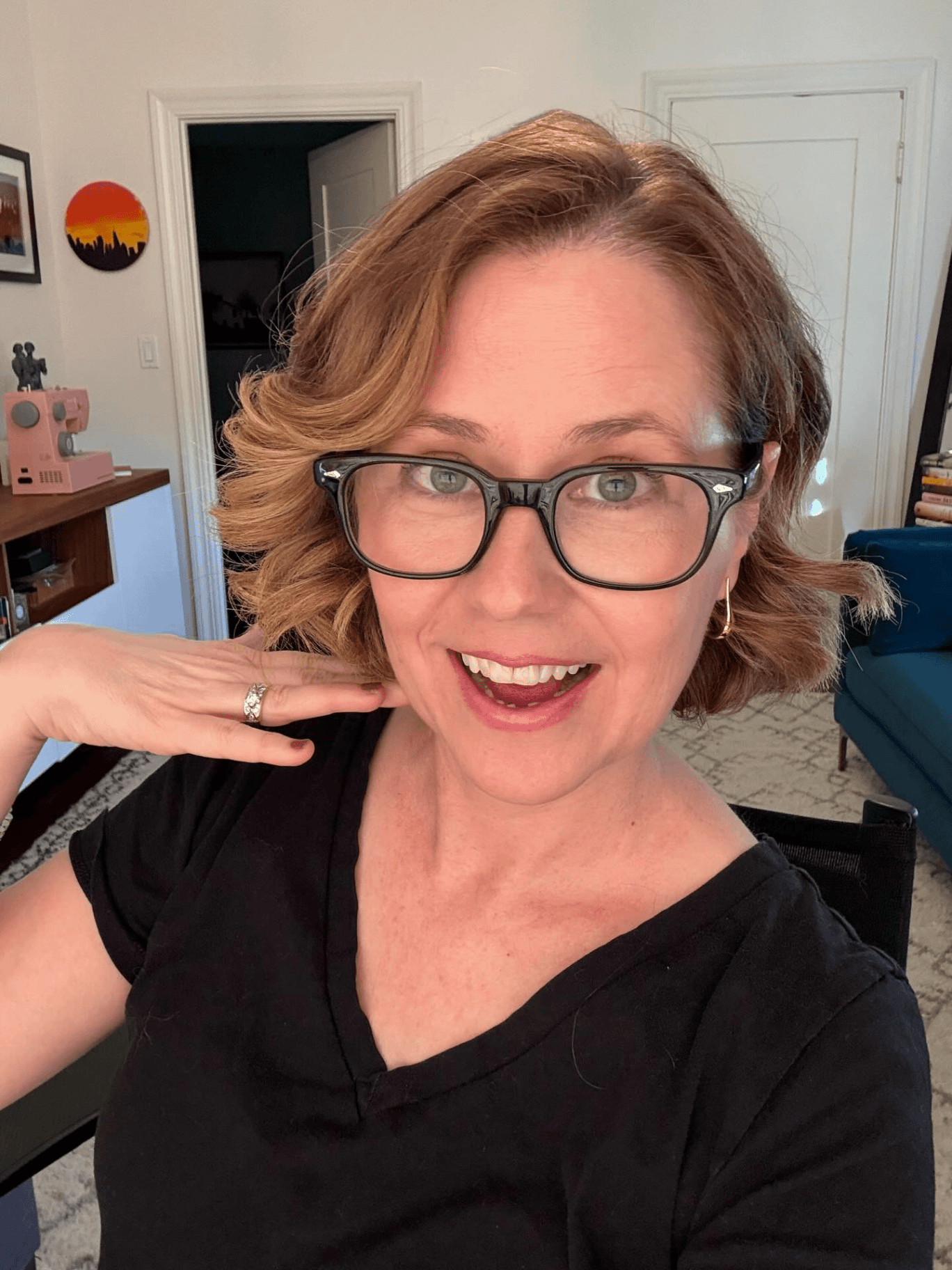 Effortless Sunlit Wavy Bob