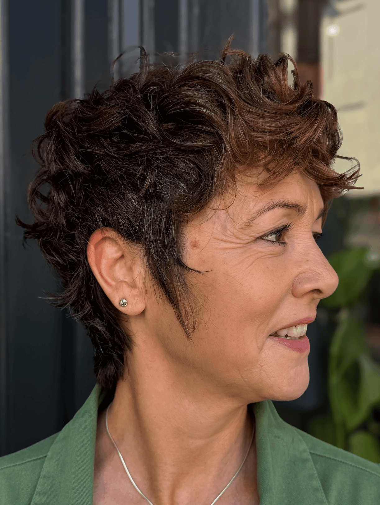 Effortless Tousled Curly Pixie
