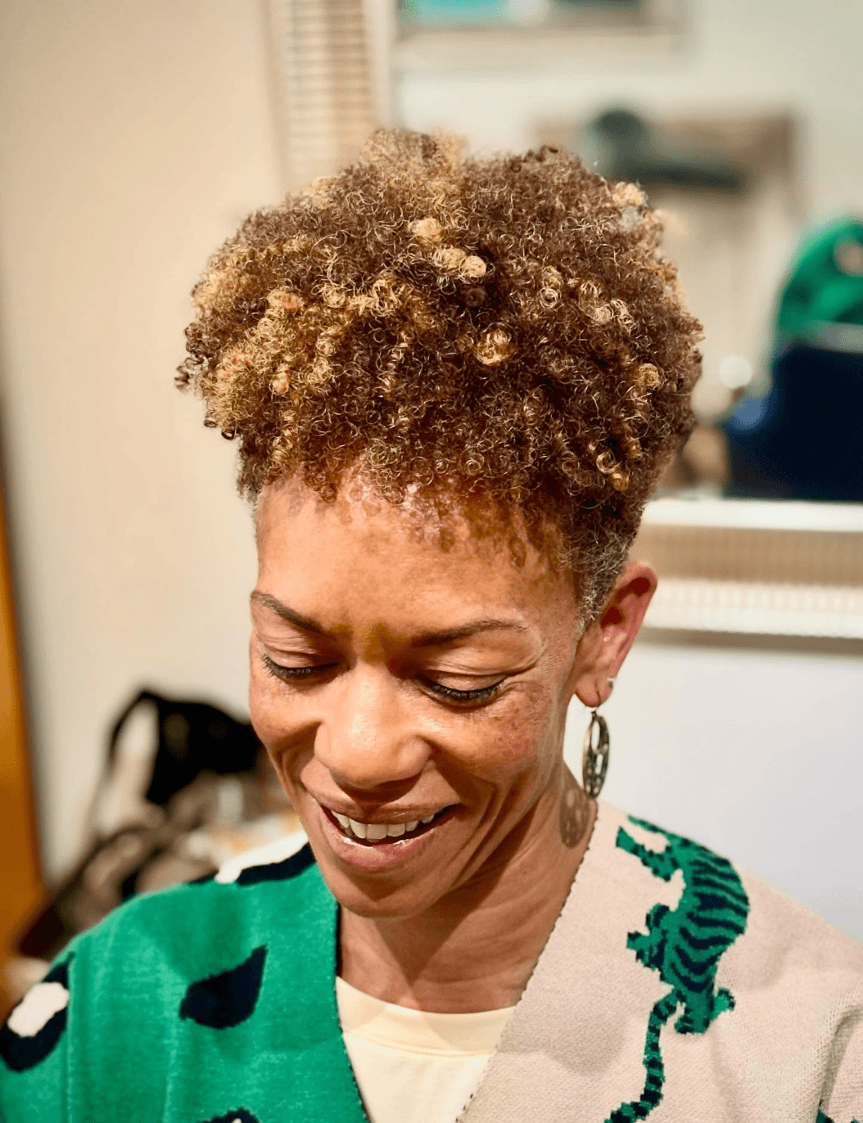 Golden Burst Tapered Curls