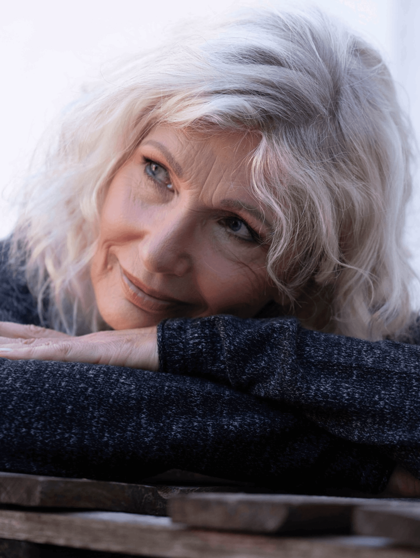 Romantic Tousled Silver Bob Romantic Tousled Silver Bob