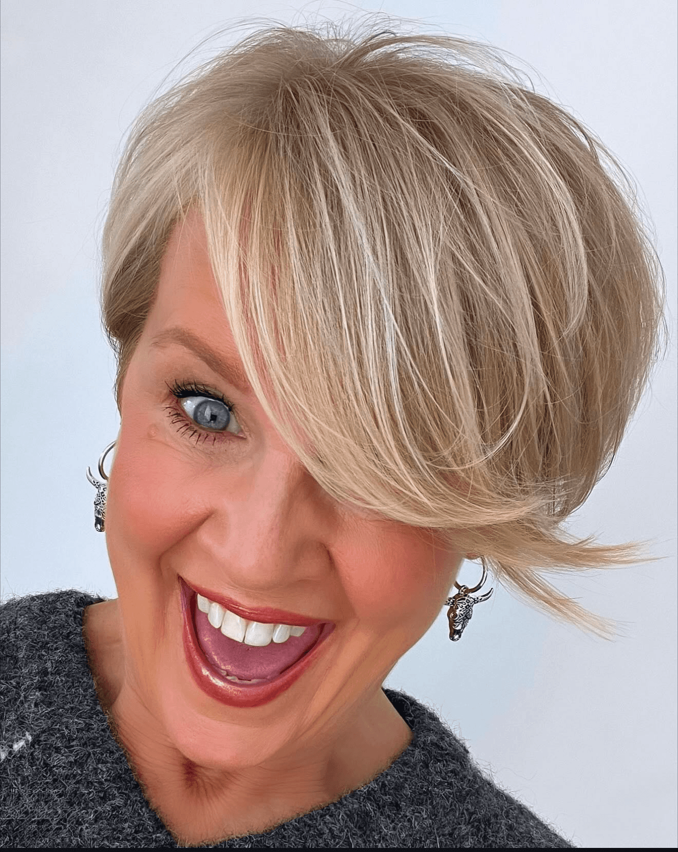 Soft Layered Blonde Pixie