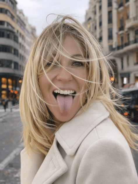 Carefree windswept blonde layers