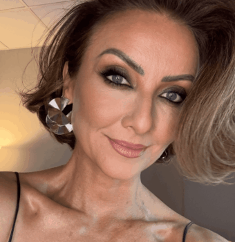 voluminous side swept glam