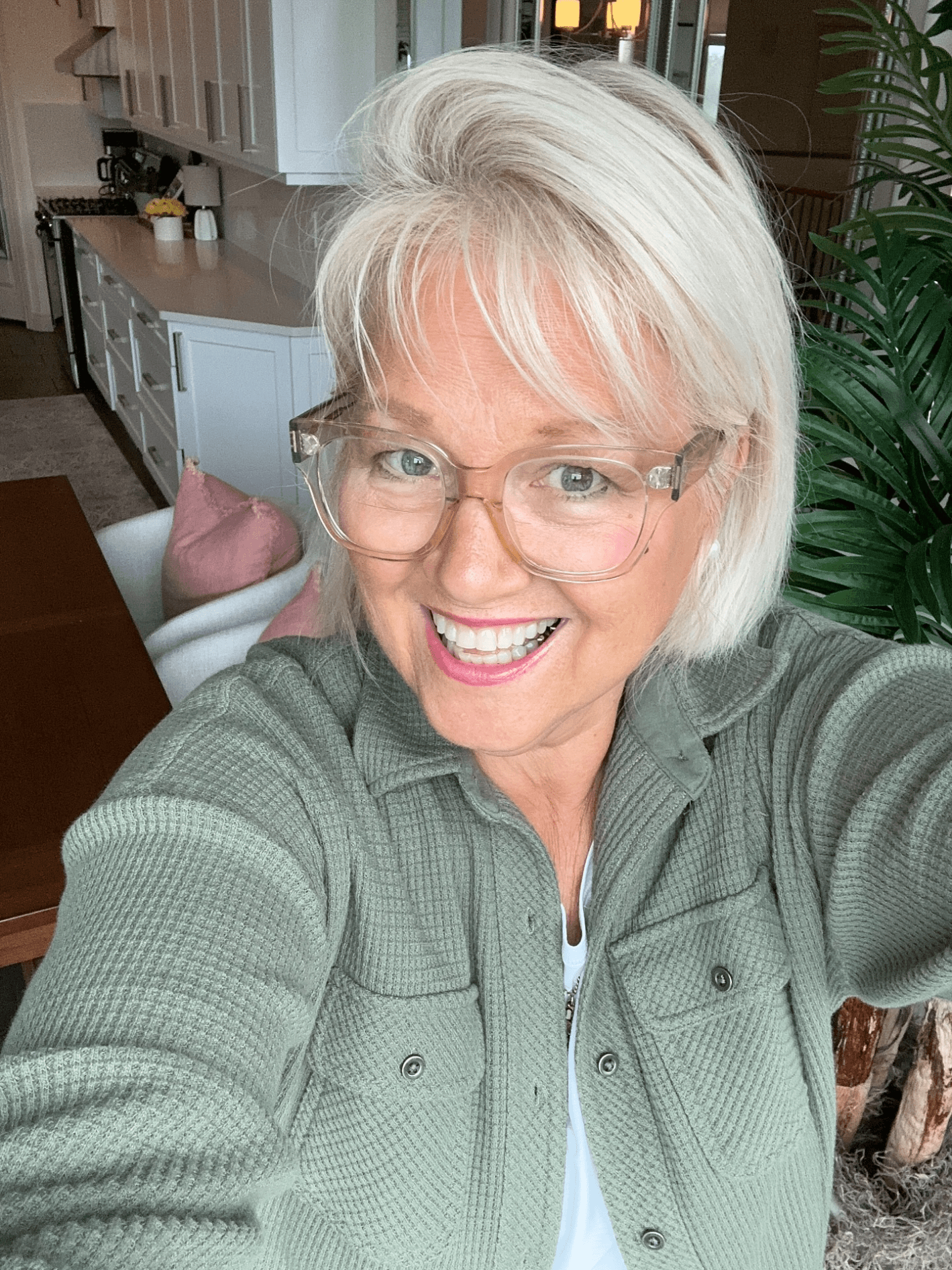 Wispy Silver Blonde Bob