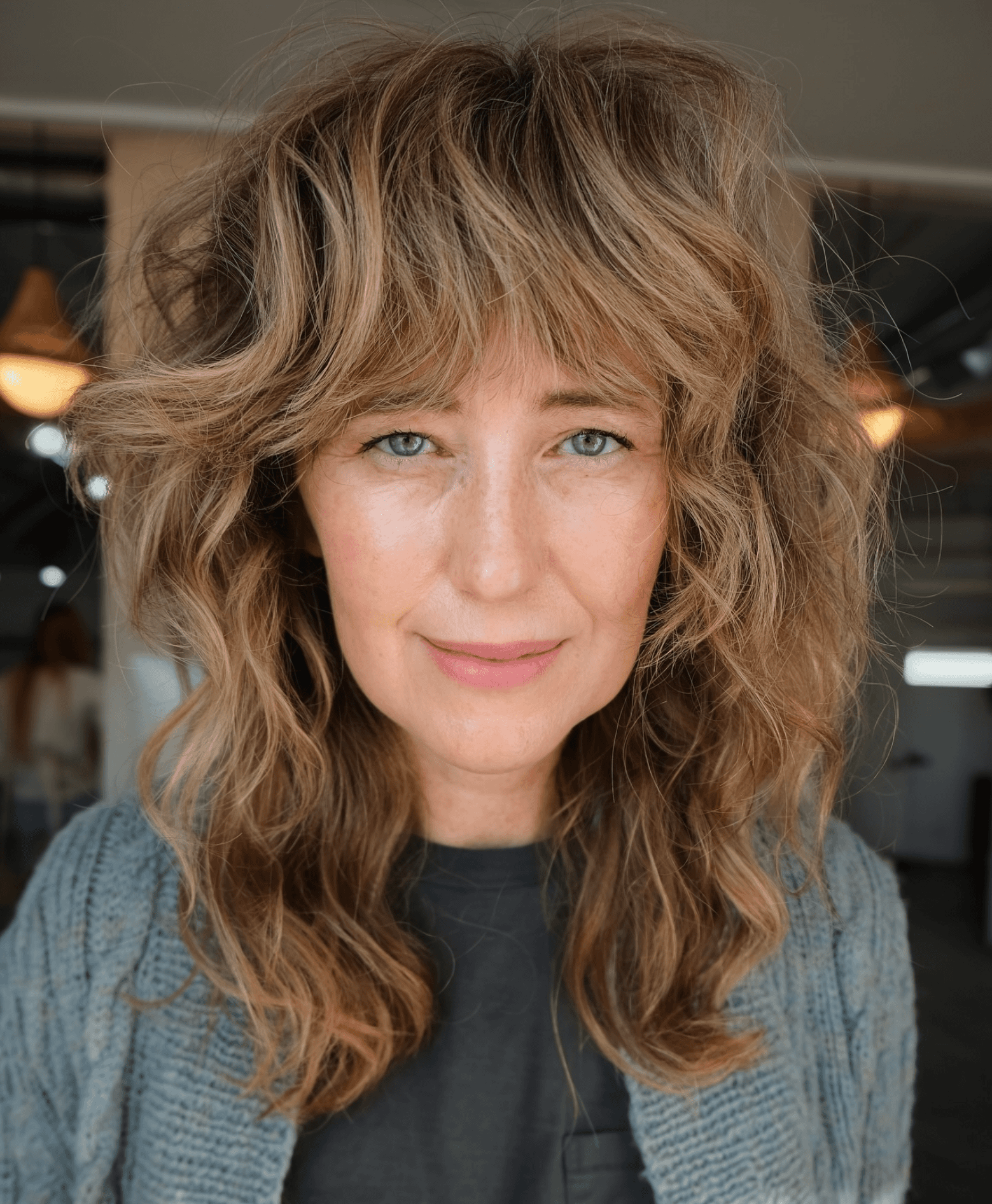 effortless tousled shag