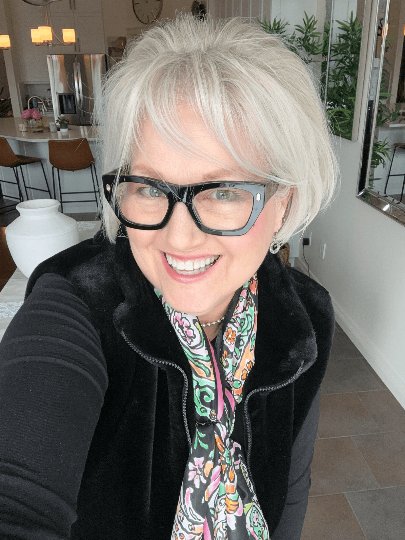 Silver Feathered Summer Bob