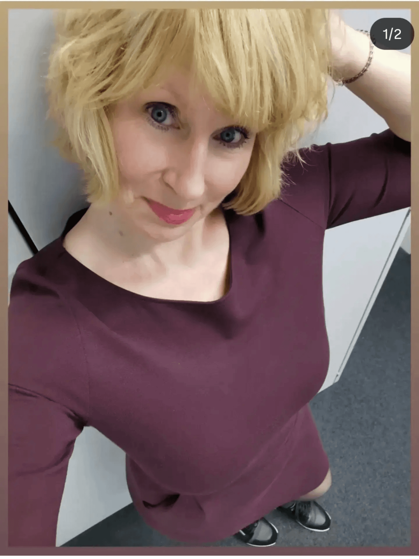 Soft Feathered Blonde Bob