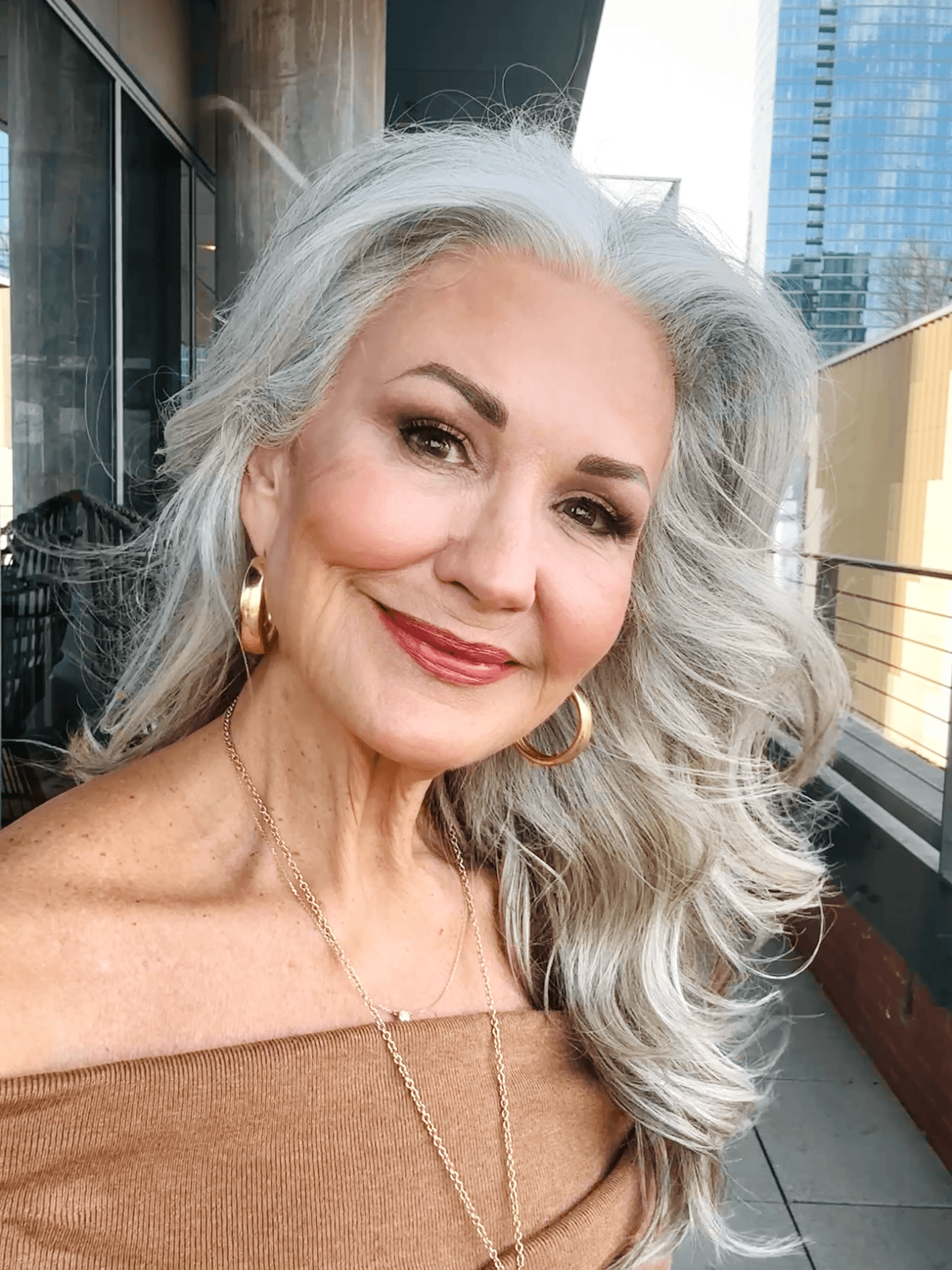 Soft Layered Silver Waves