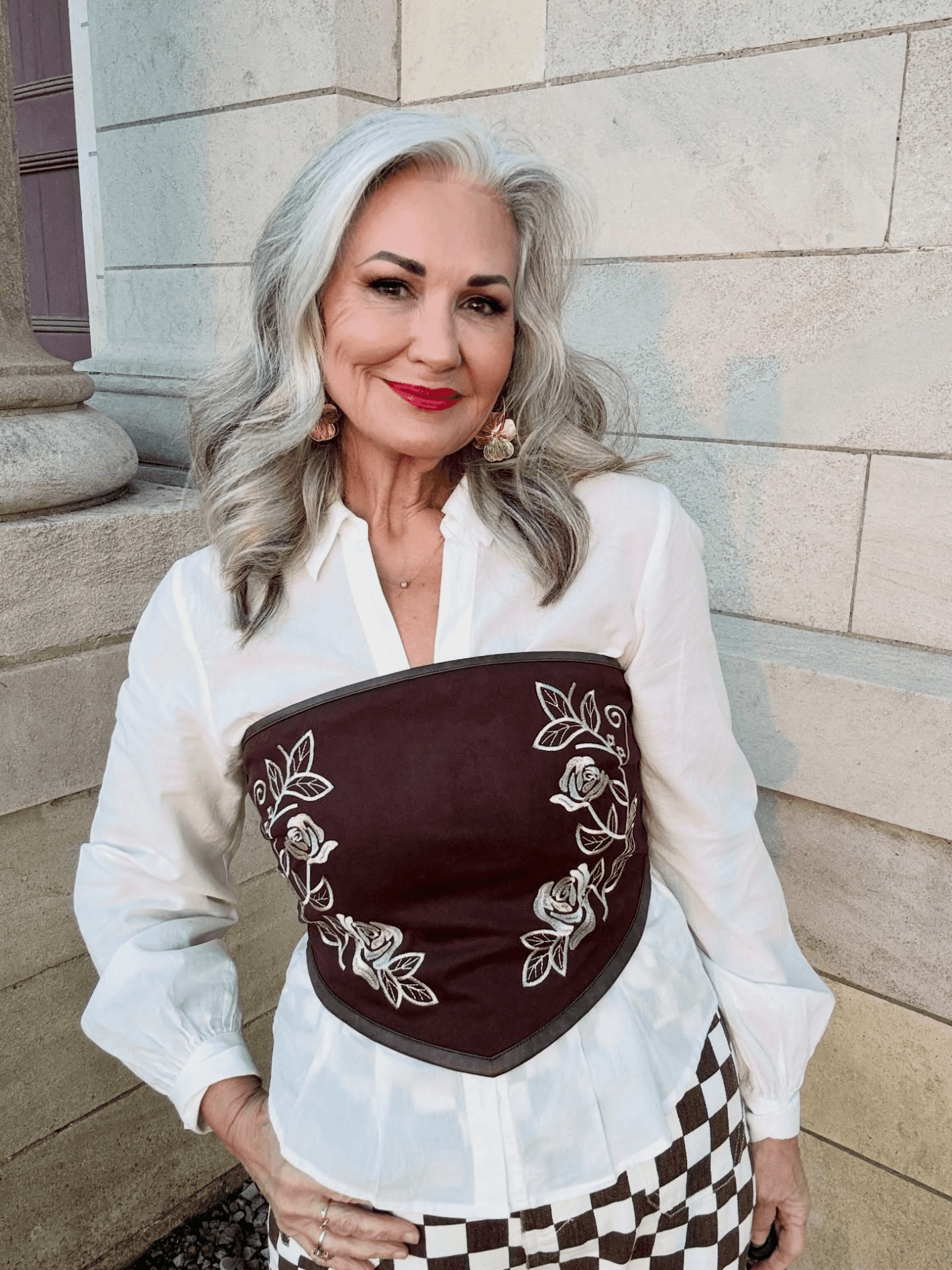 Soft Silver Shoulder Waves